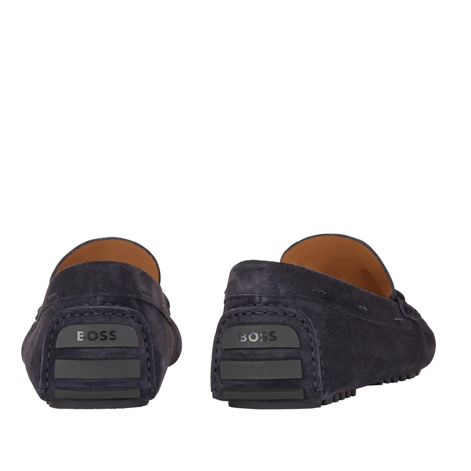 Dark Blue - Boss - Driver Moccasin Shoes - 6
