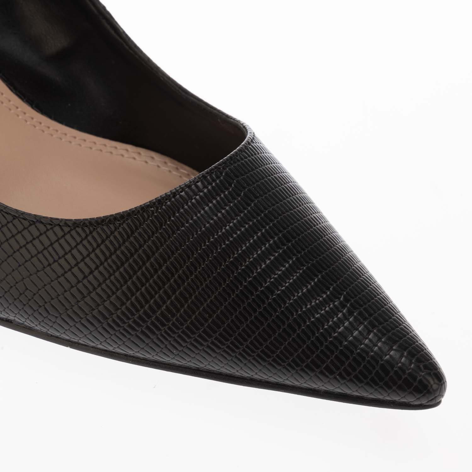 Black - Dune London - Attire Patent Court Shoes - 5
