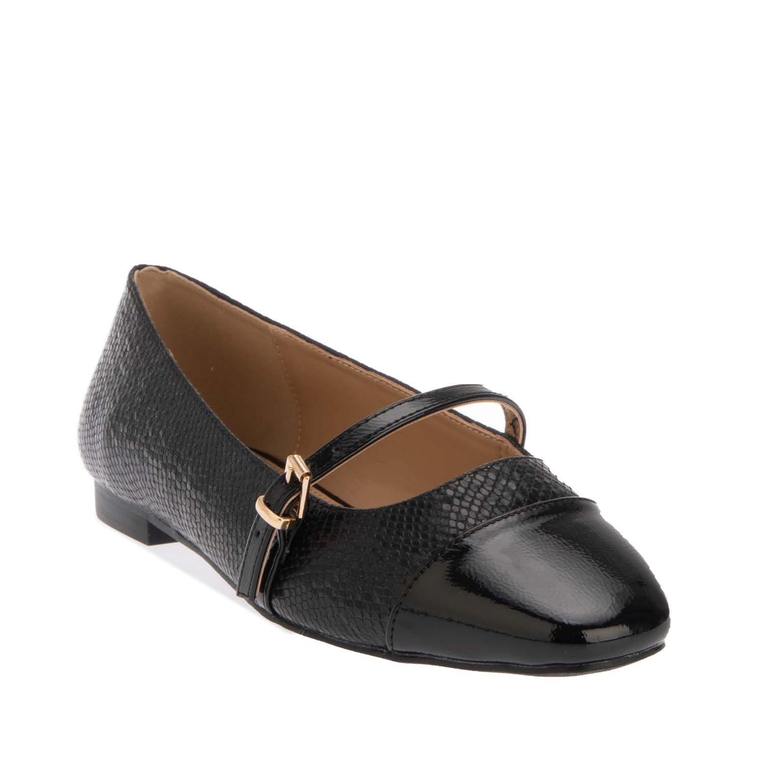 Black - Dune London - Hibiski Strap Ballet Pumps - 2