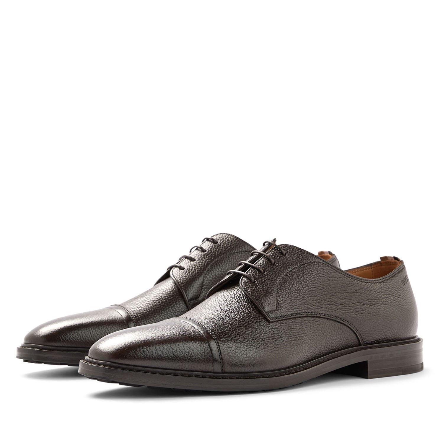 Brown - Boss - Lisbon Derby Shoes - 4