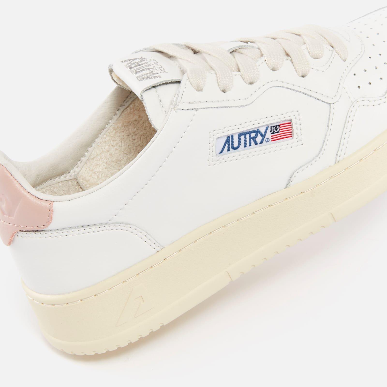 White Pink - Autry - Medalist Leather Court Trainers - 3
