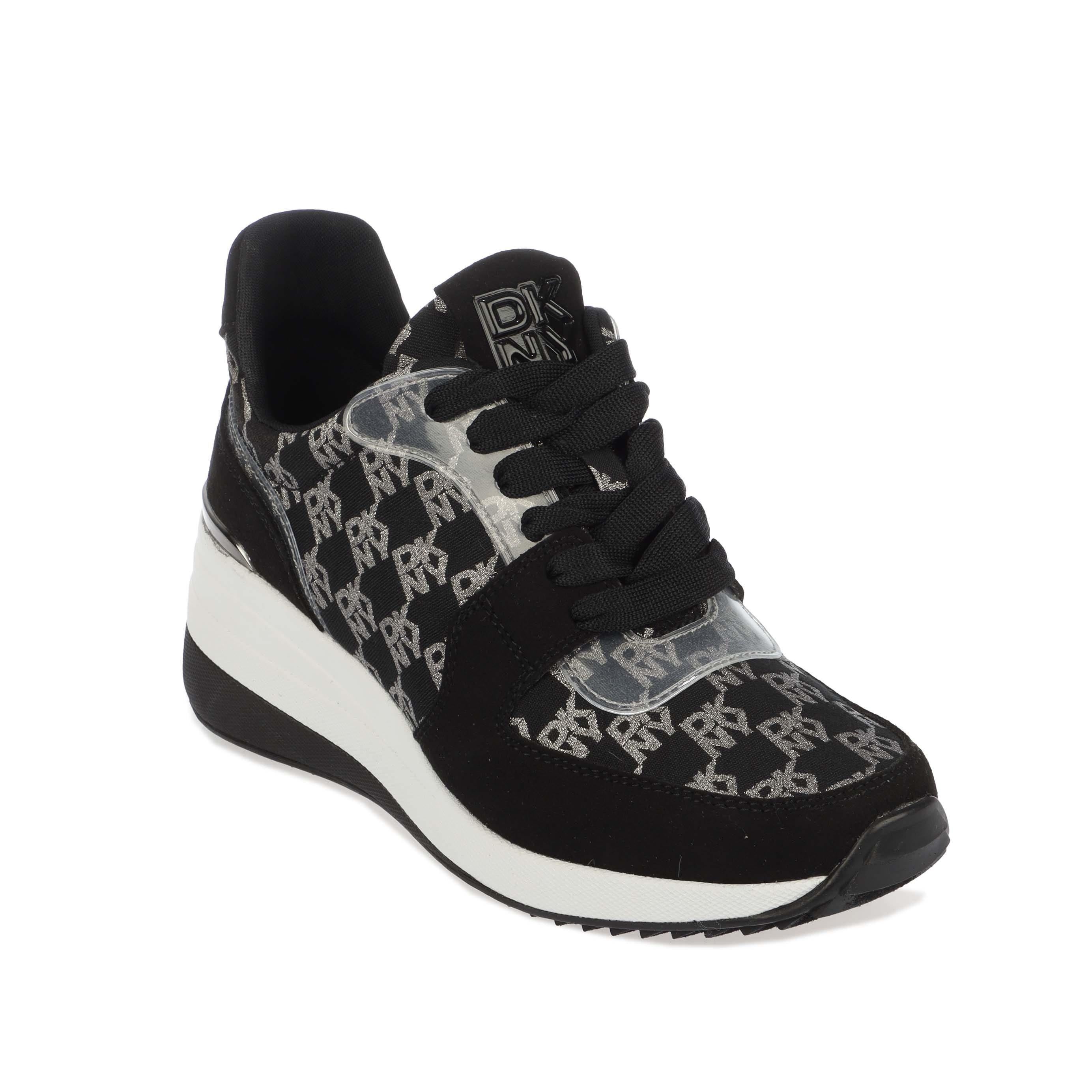 Black Silver - DKNY - Kamay Wedge Trainers - 2