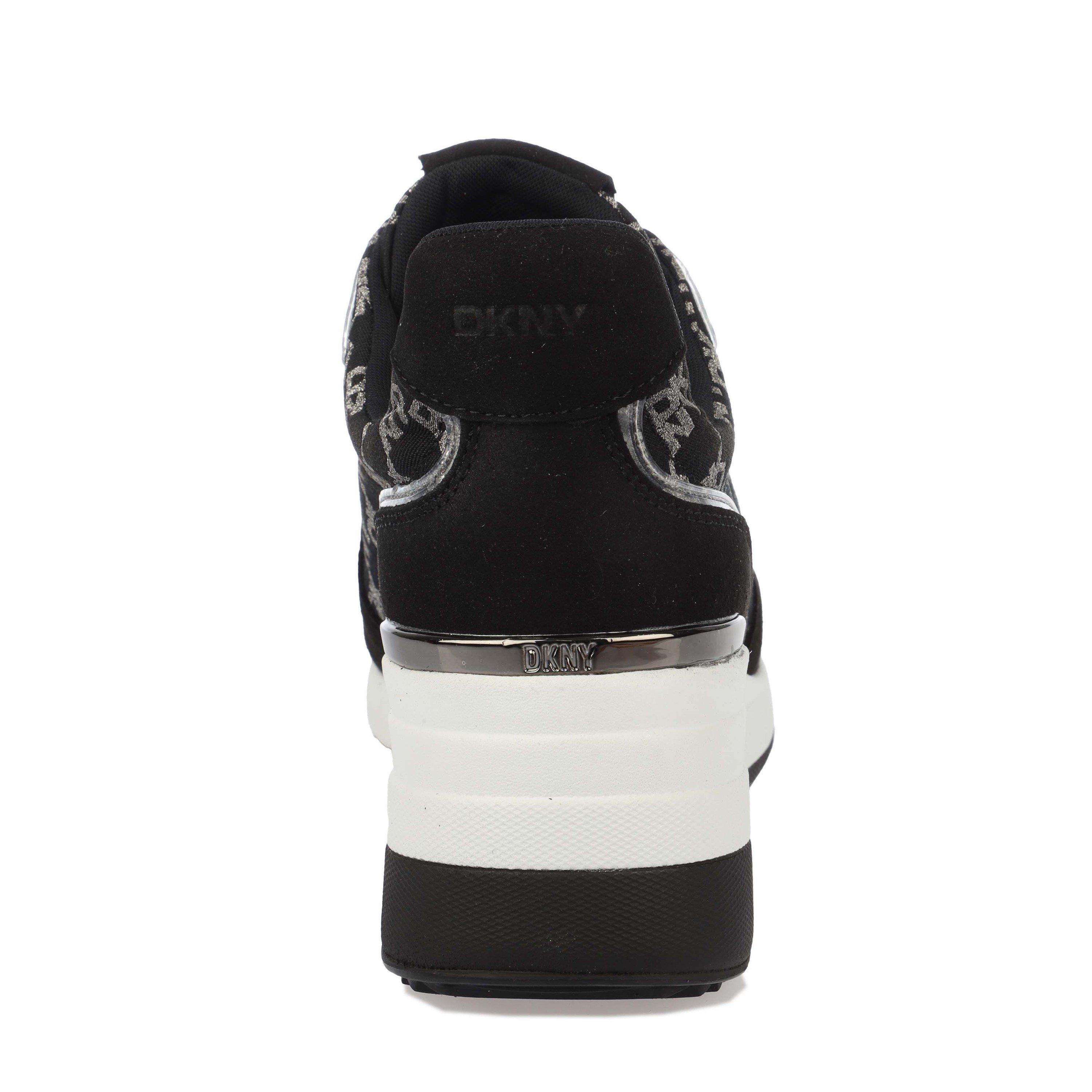 Black Silver - DKNY - Kamay Wedge Trainers - 6