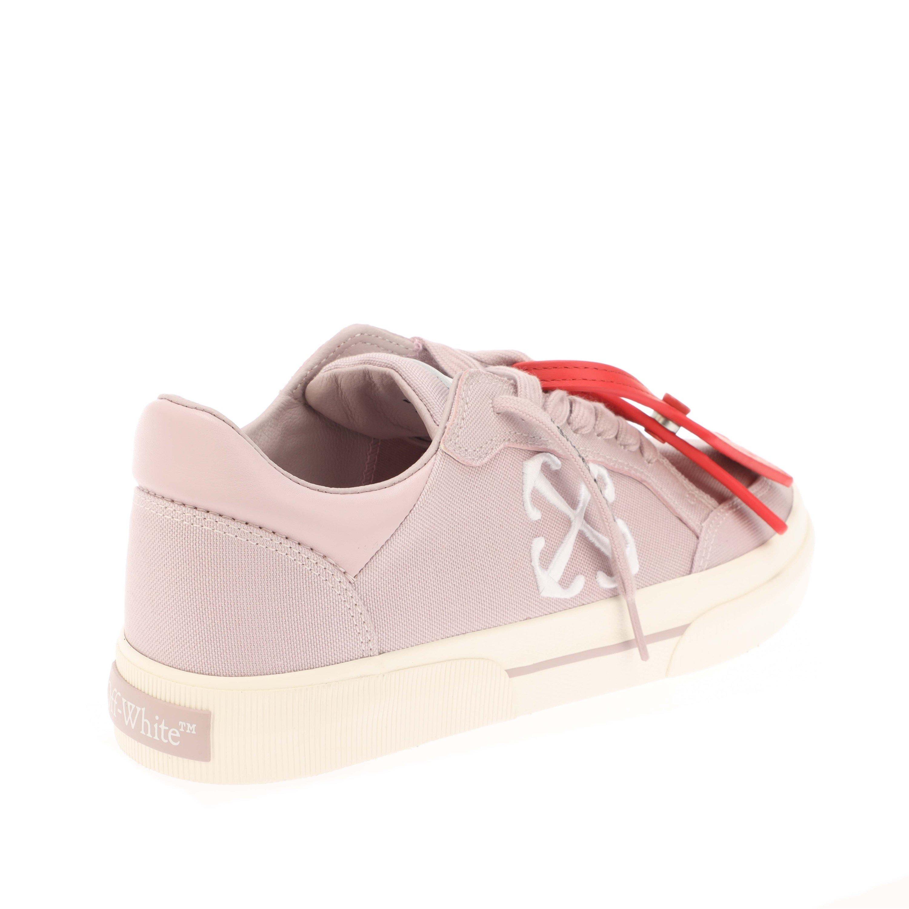 Lilac - Off White - New Low Vulcanized Canvas Trainers - 3