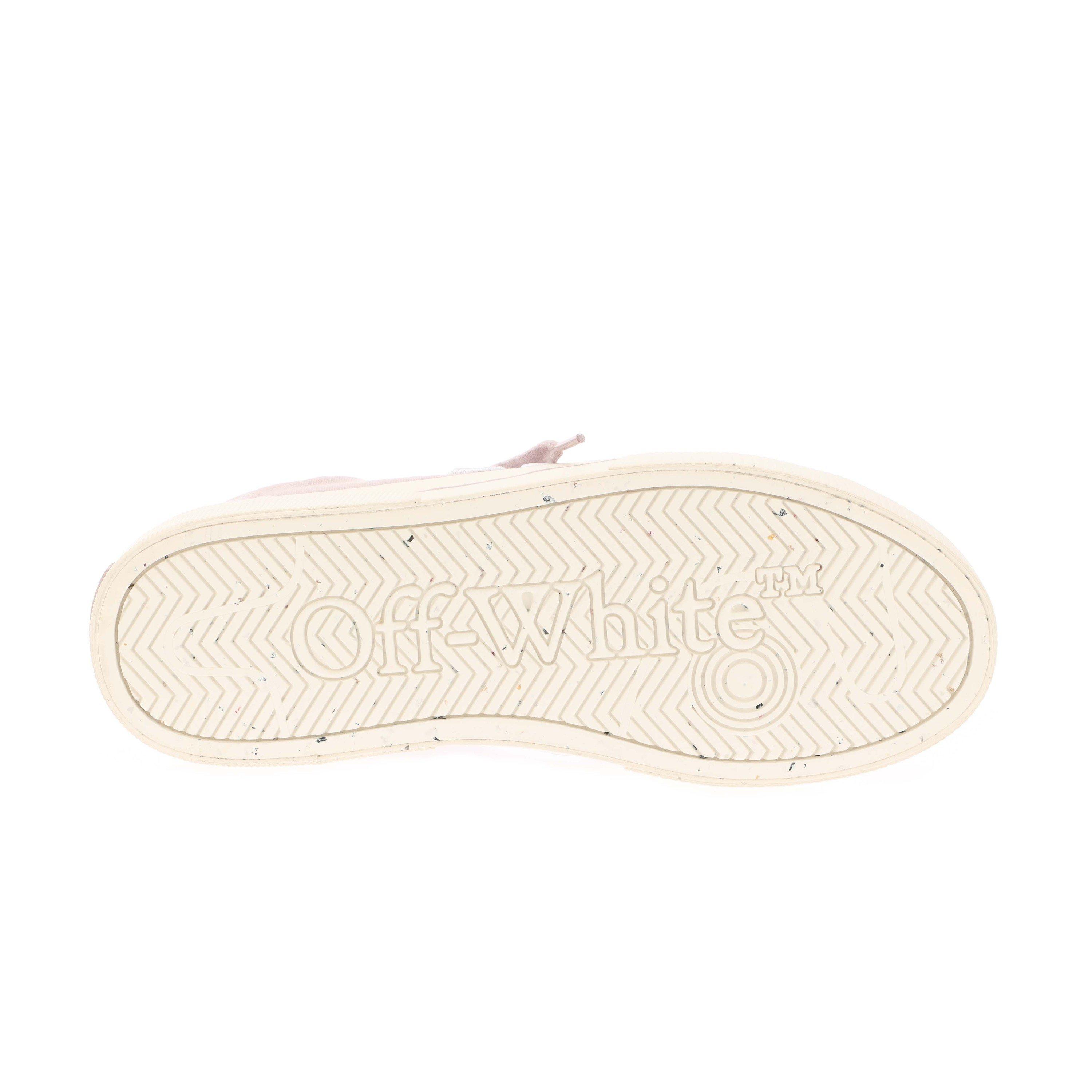 Lilac - Off White - New Low Vulcanized Canvas Trainers - 4