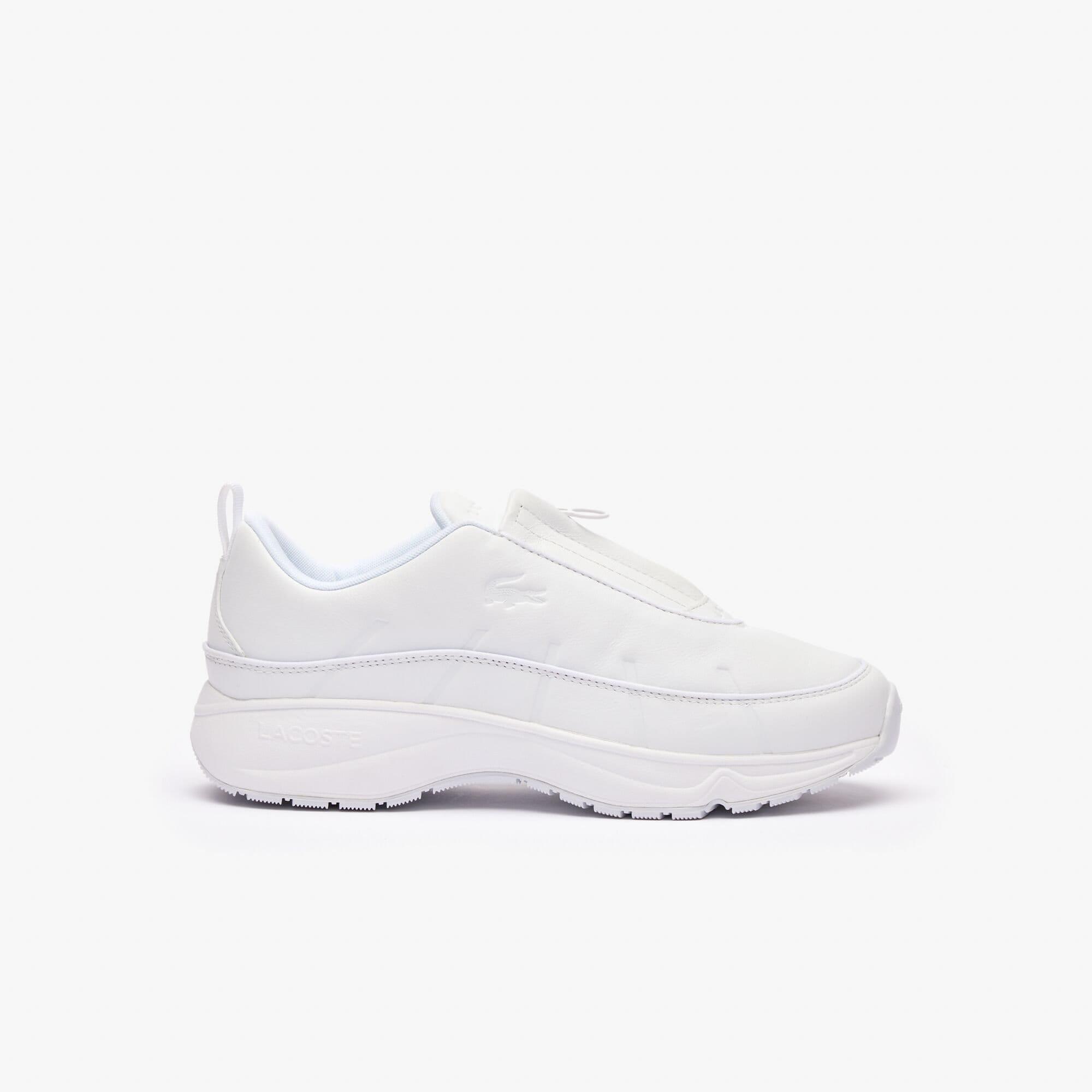 White - Lacoste - Audyssor Zip OG Leather Trainers - 1