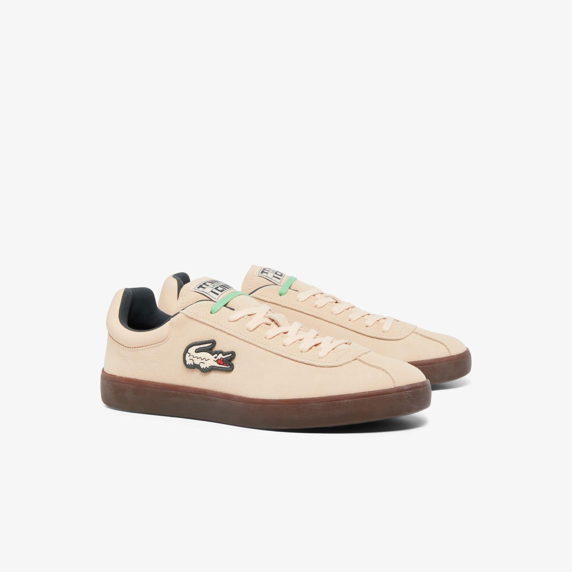 Pink - Lacoste - Baseshot Suede Trainers - 2