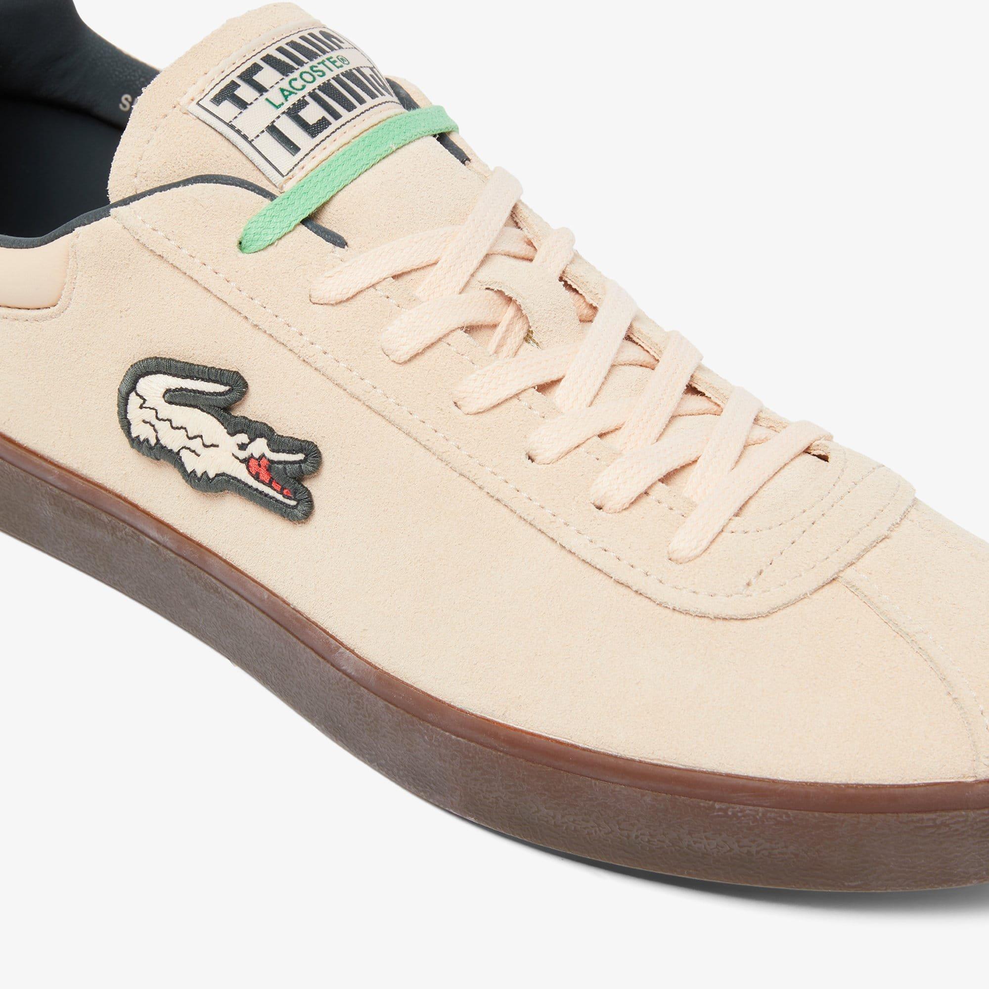 Pink - Lacoste - Baseshot Suede Trainers - 6