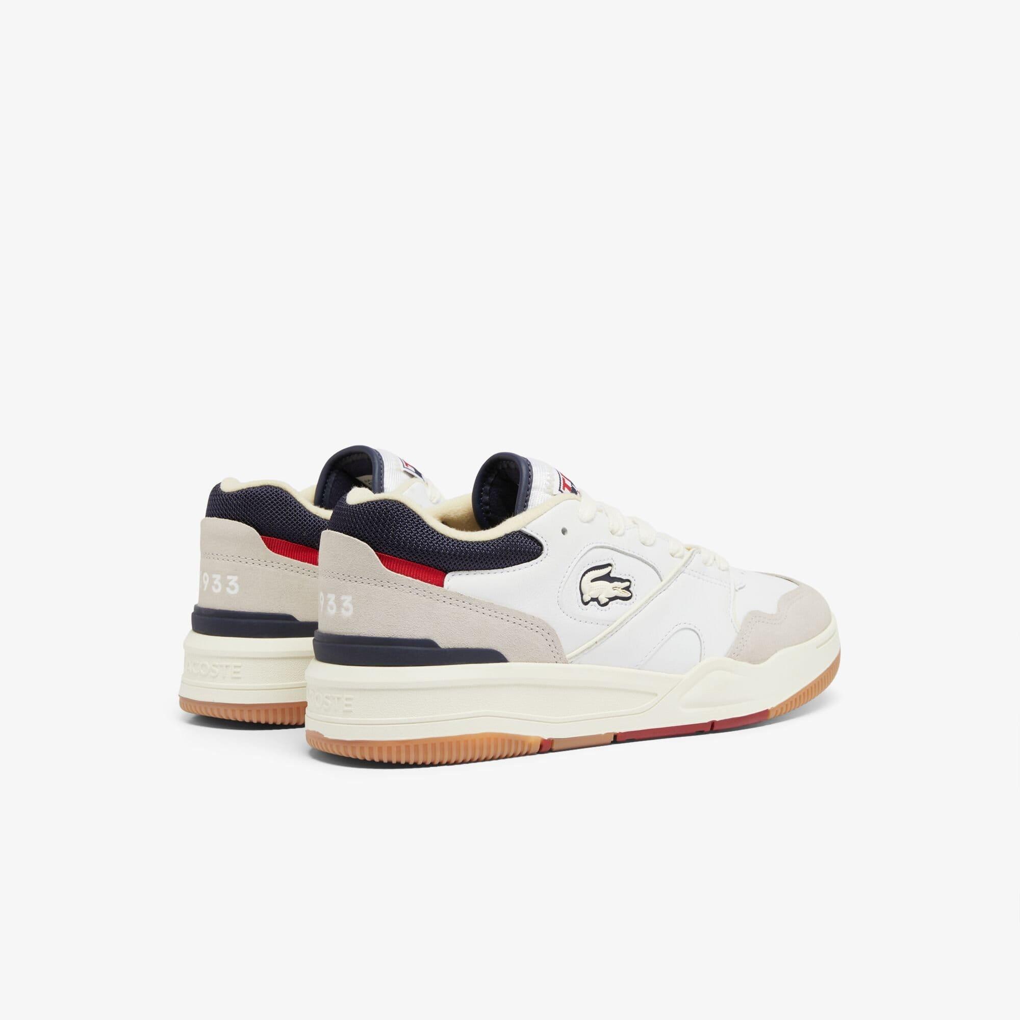 Off White - Lacoste - Lineshot Leather Trainers - 3