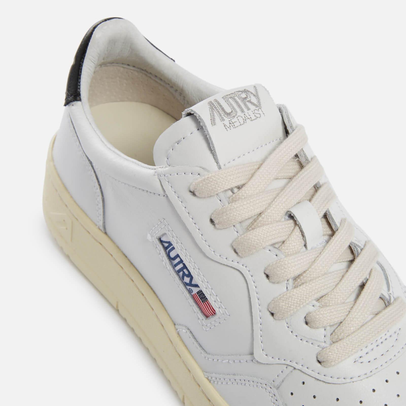 Black-White - Autry - Medalist Leather Court Trainers - 4