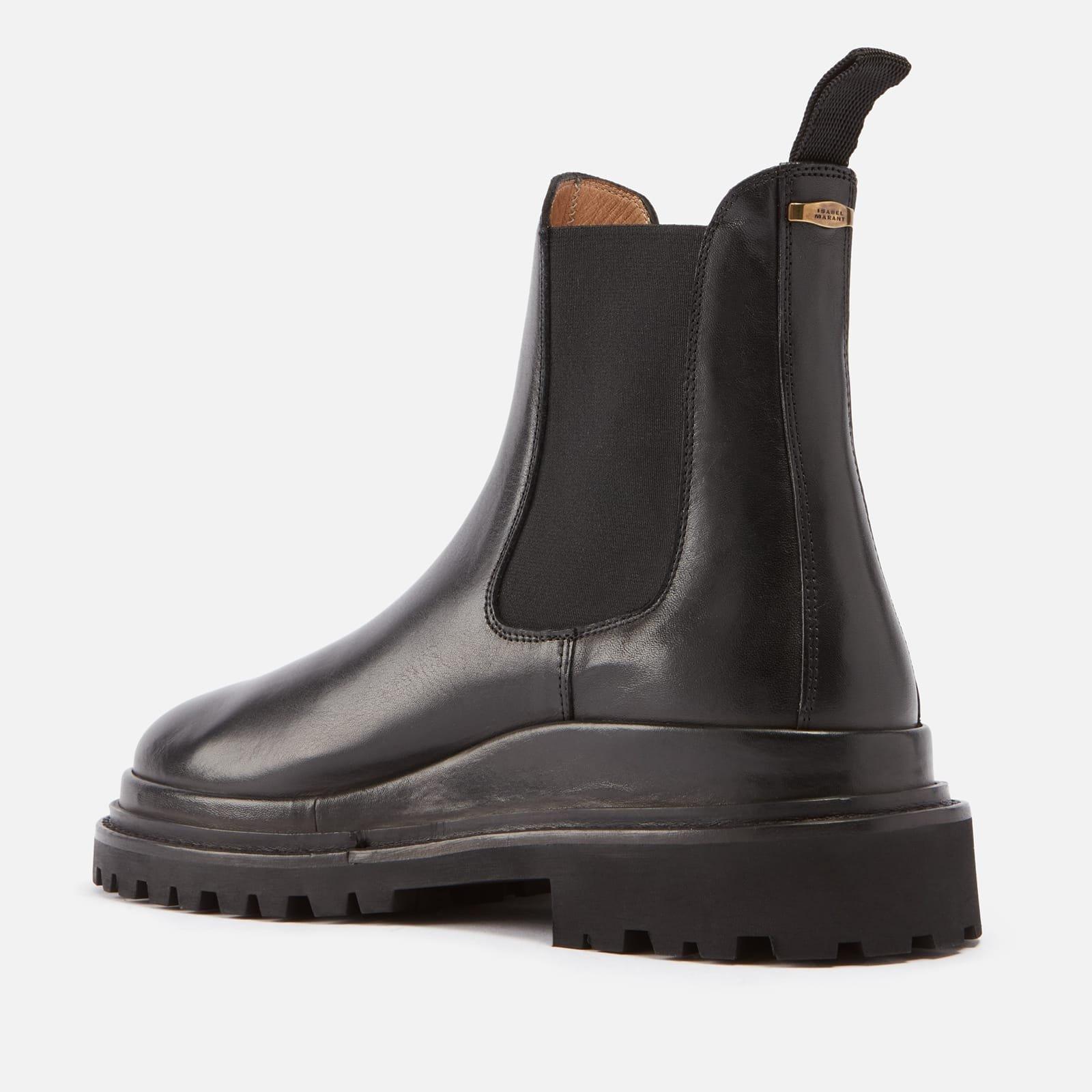 Black - Isabel Marant - Ceilee Leather Chlesea Boots - 3