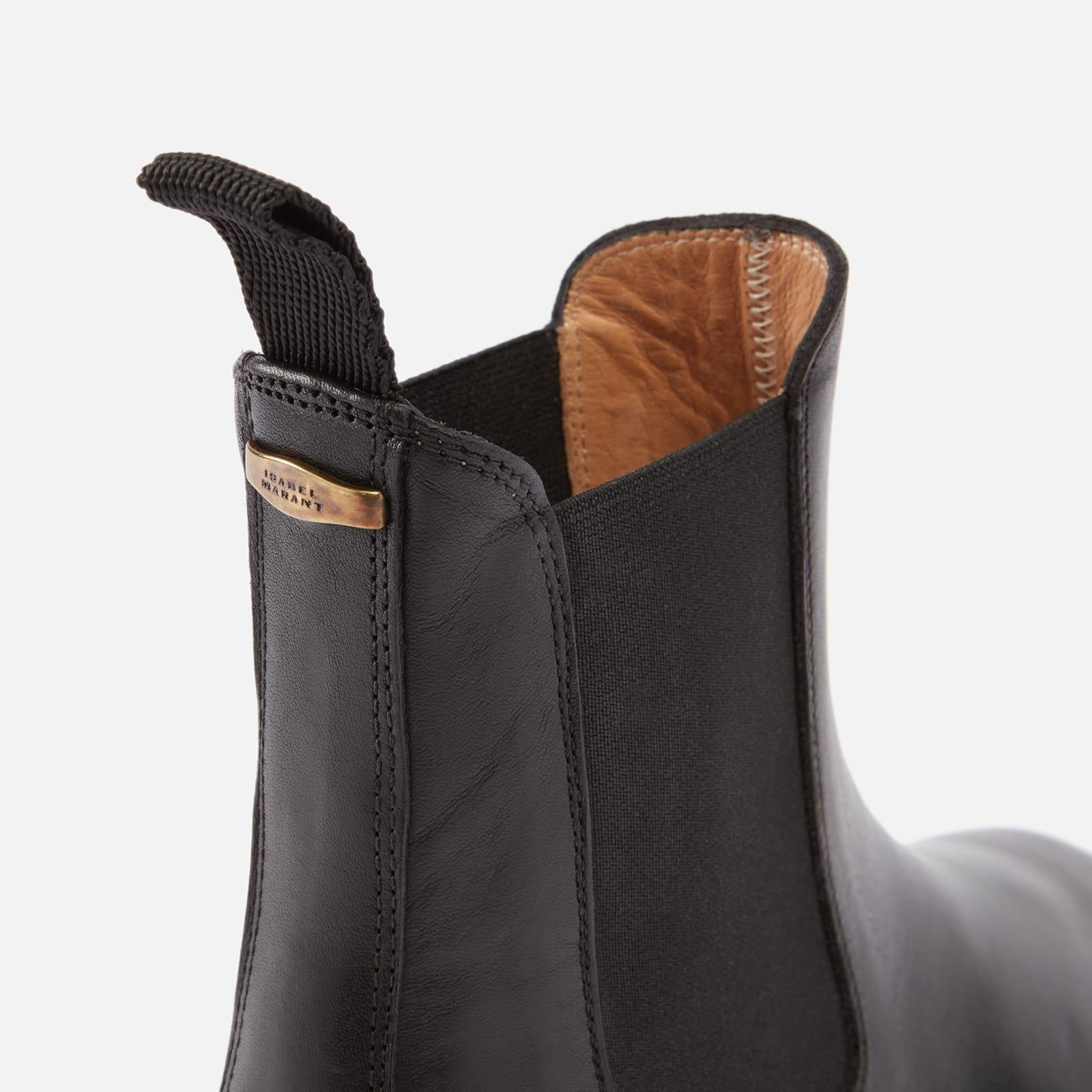 Black - Isabel Marant - Ceilee Leather Chlesea Boots - 4