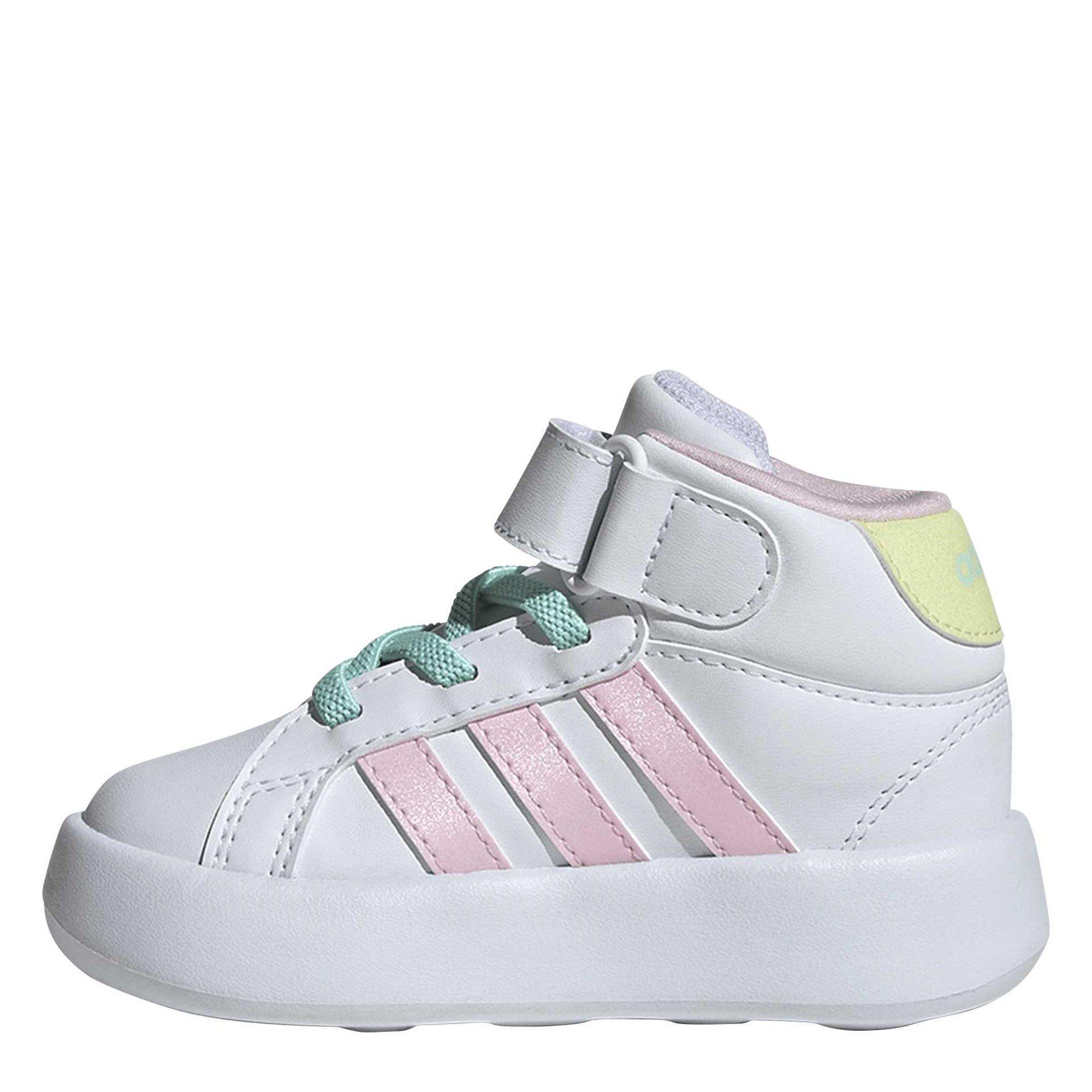 Blanc - adidas - Grand Court Mid Trainers - 2