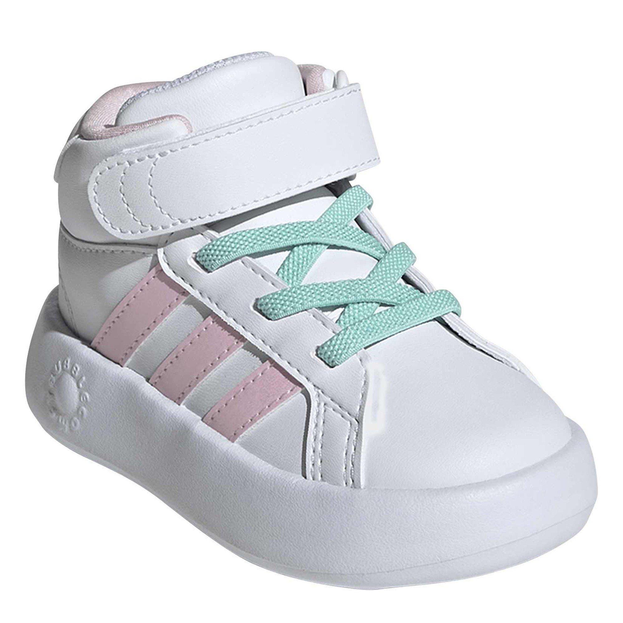 Blanc - adidas - Grand Court Mid Trainers - 3