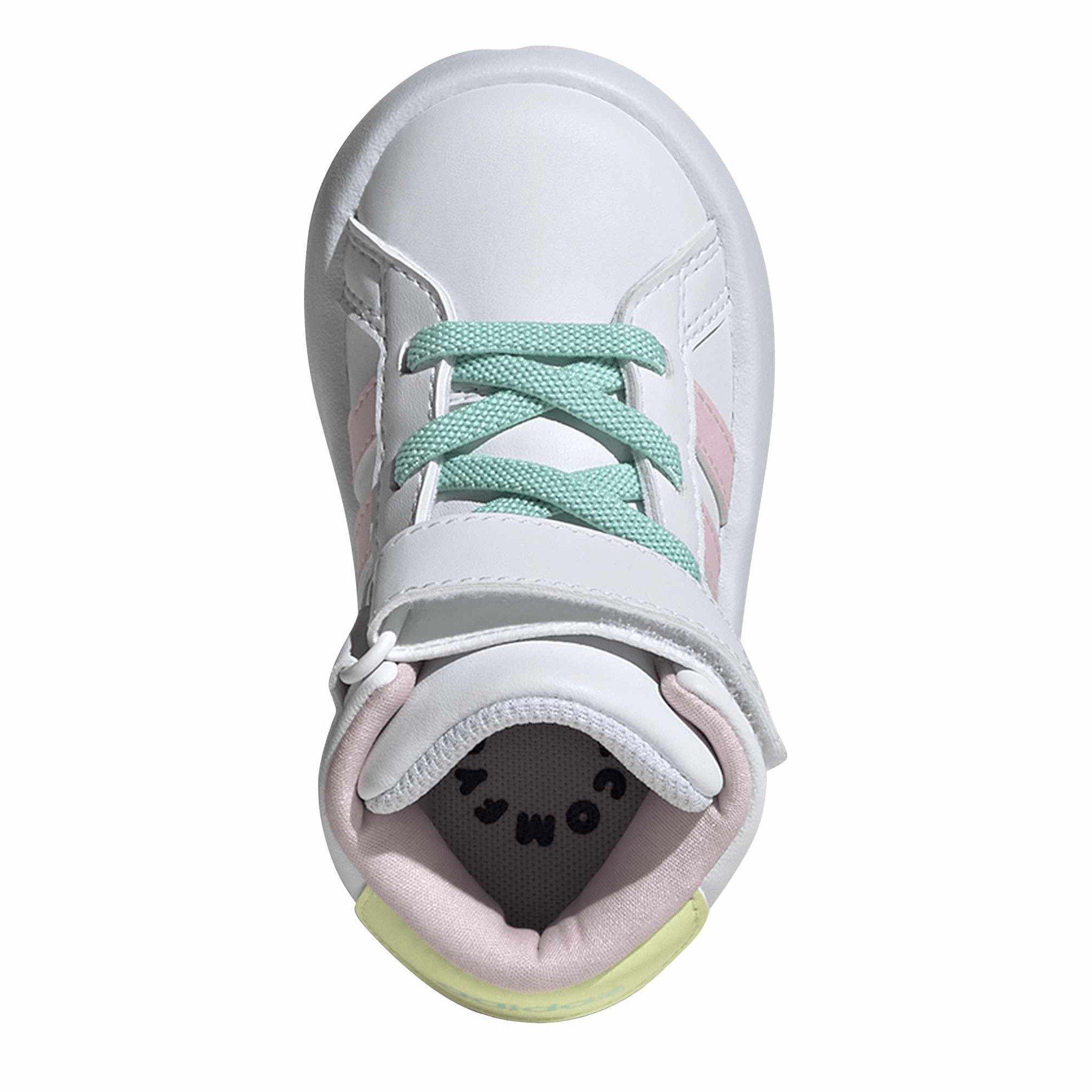 Blanc - adidas - Grand Court Mid Trainers - 5