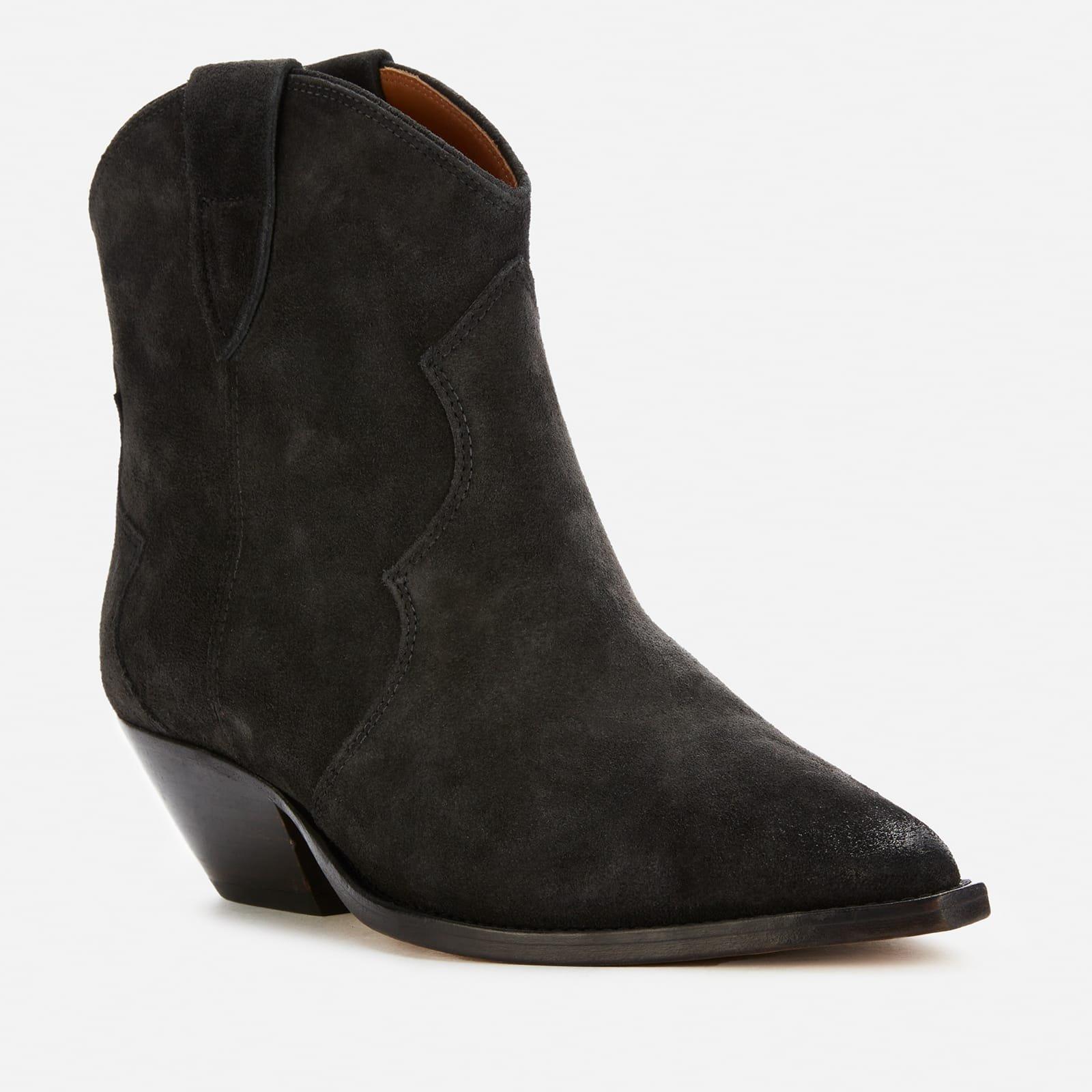Black - Isabel Marant - Dewina Suede Cowboy Boots - 2