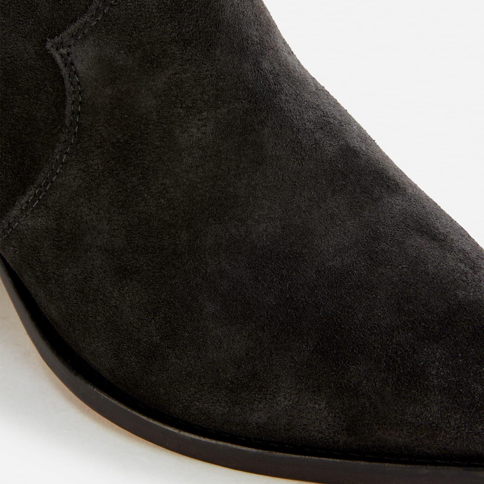 Black - Isabel Marant - Dewina Suede Cowboy Boots - 4