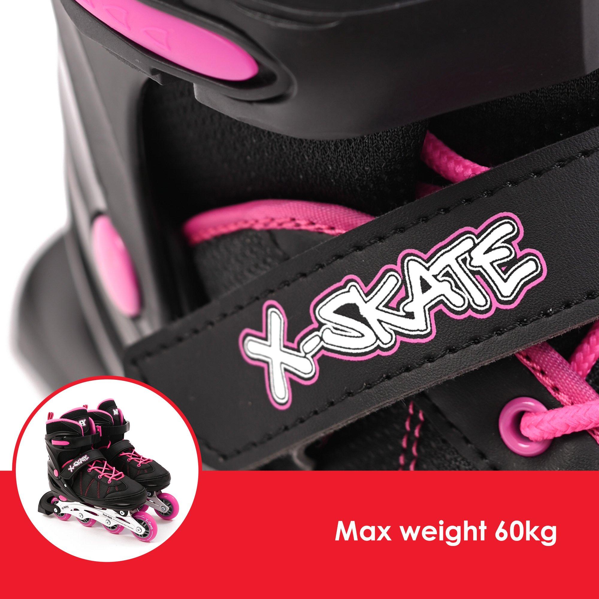 Pink - Planet Direct - M.Y X-Skate Adjustable Inline Roller Skates with B - 3
