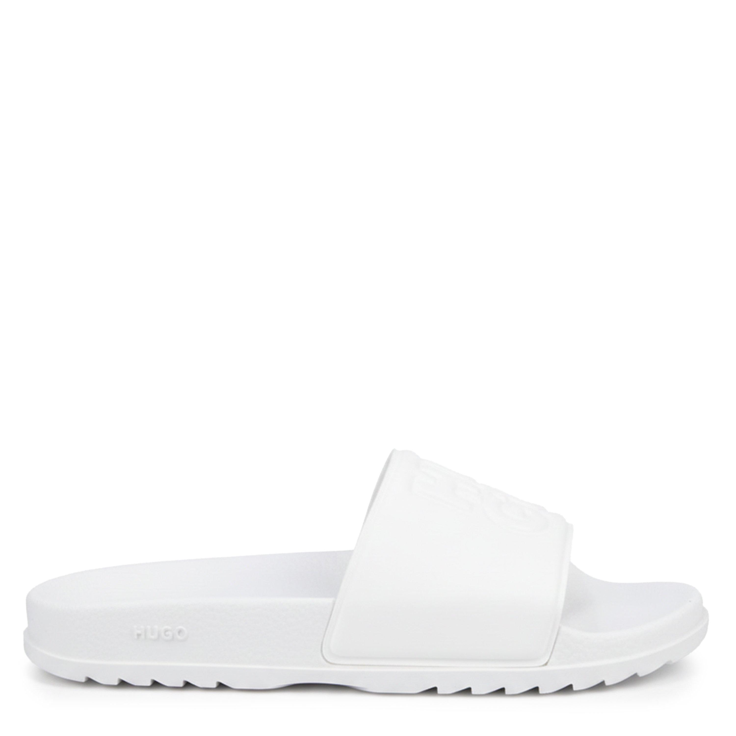 Natural - Hugo - Hugo Match It Slid2 Pvclg 10242323 Flat Sandals Womens - 1