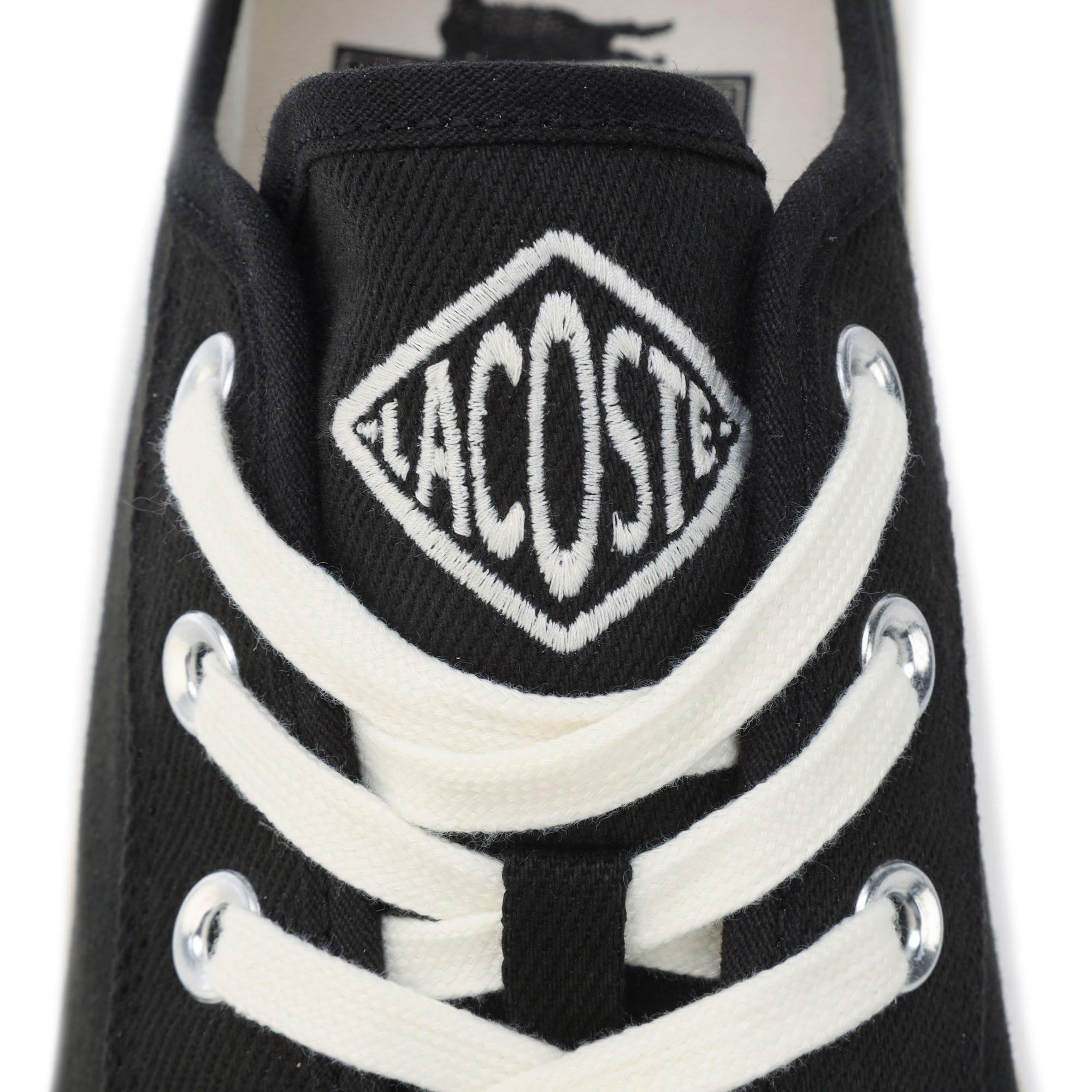 Black - Lacoste - Backcourt 2.0 Canvas Low Trainers - 5