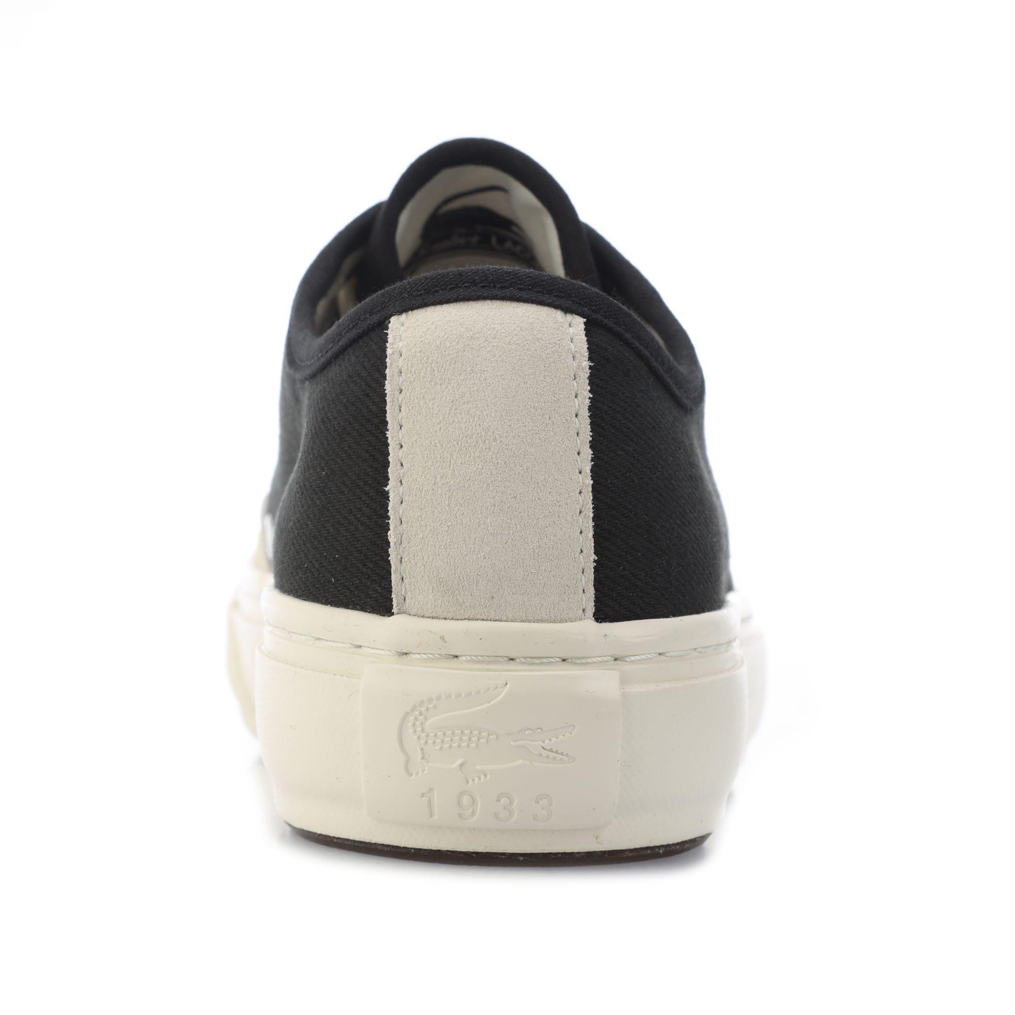 Black - Lacoste - Backcourt 2.0 Canvas Low Trainers - 6