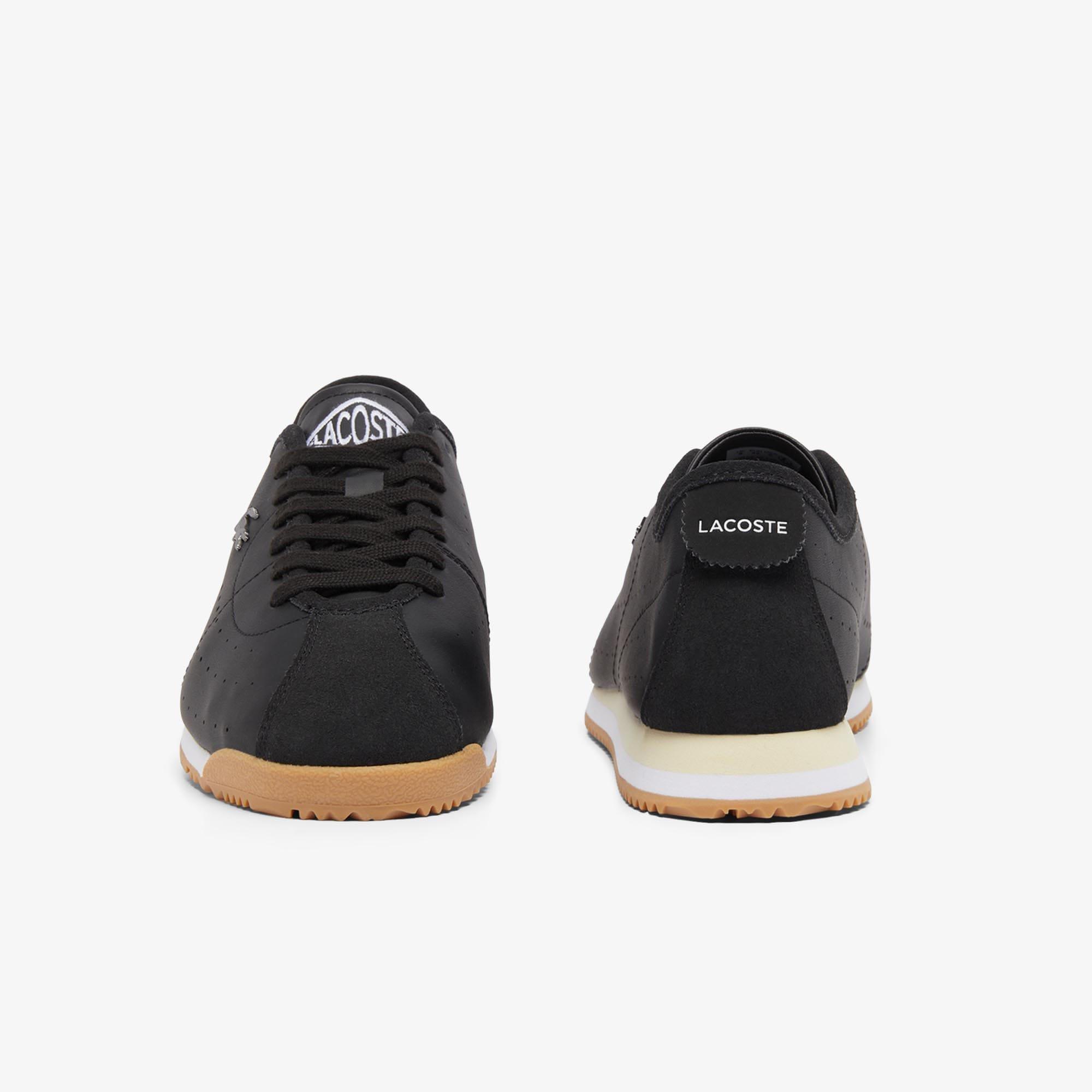 Black - Lacoste - Club-Low Leather Trainers - 5