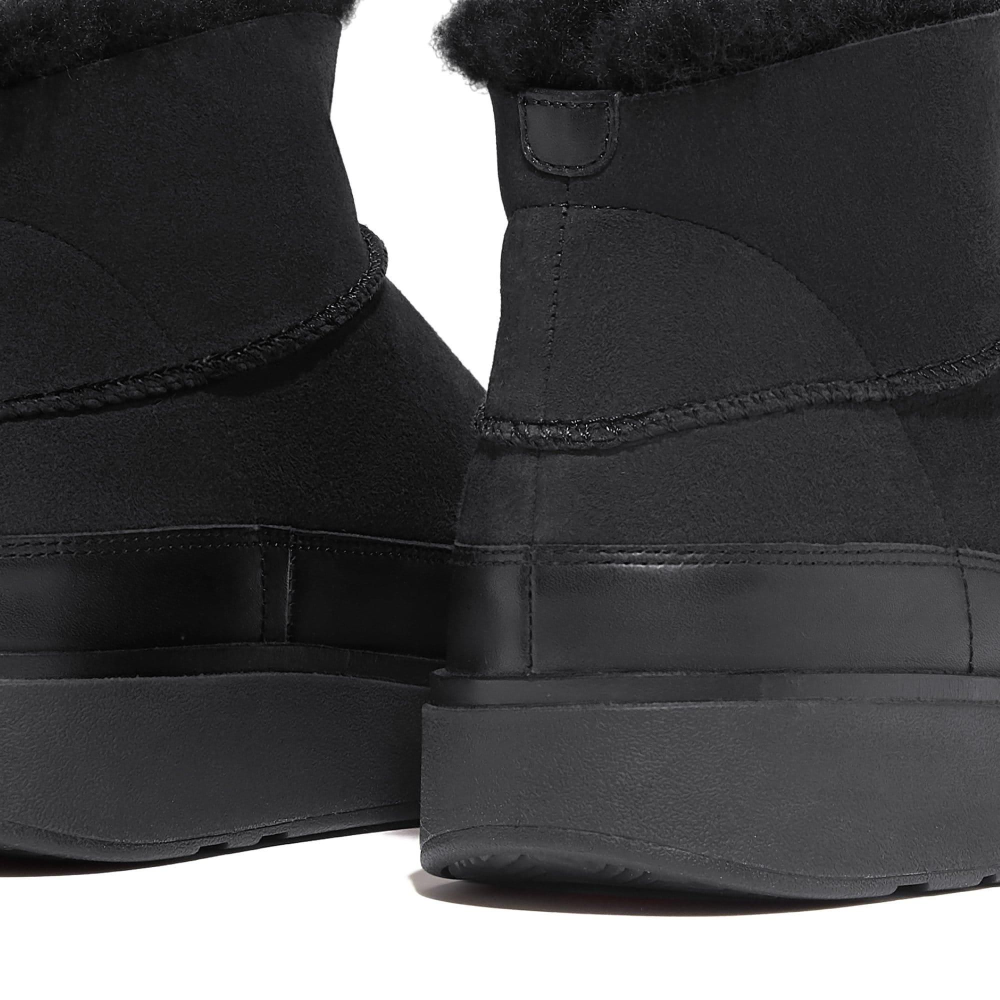 Zwart - FitFlop - Gen-FF Ultra Mini Double Faced Shearling Boots - 5