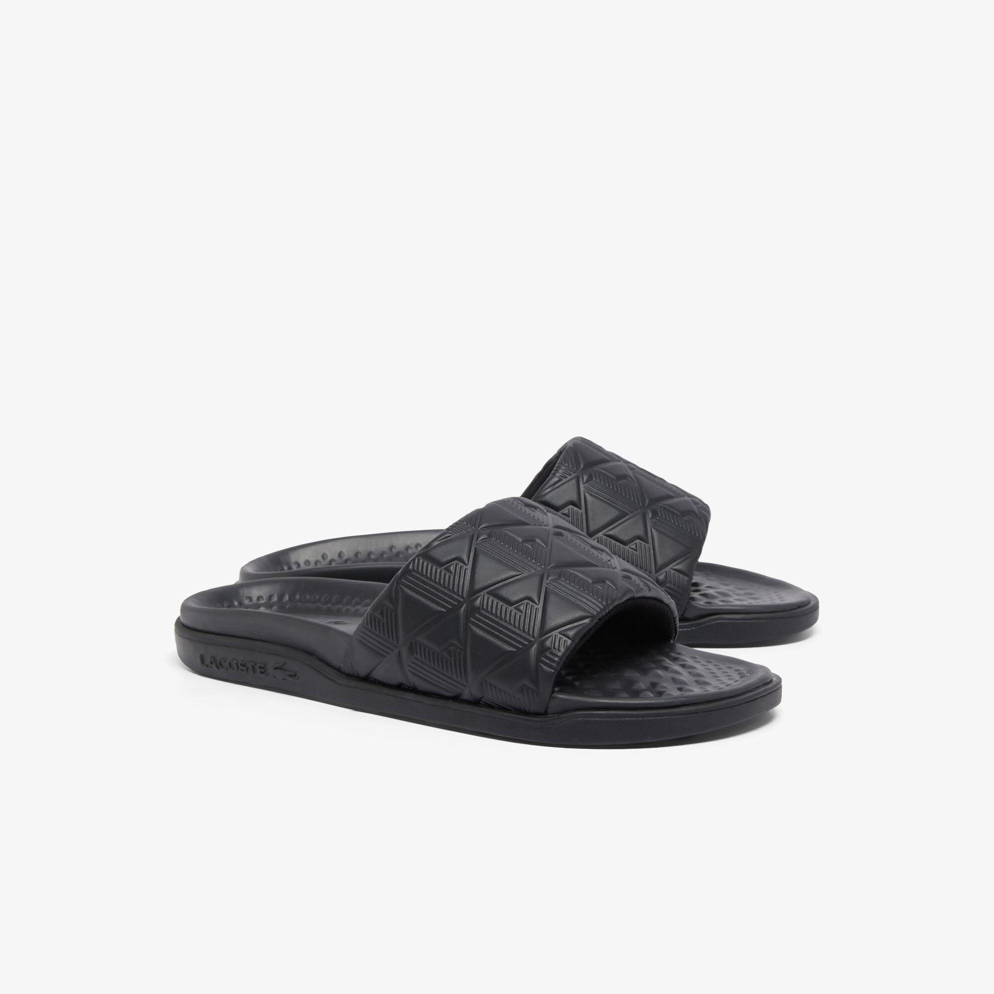 Black - Lacoste - Serve Slide Dual Sliders - 2
