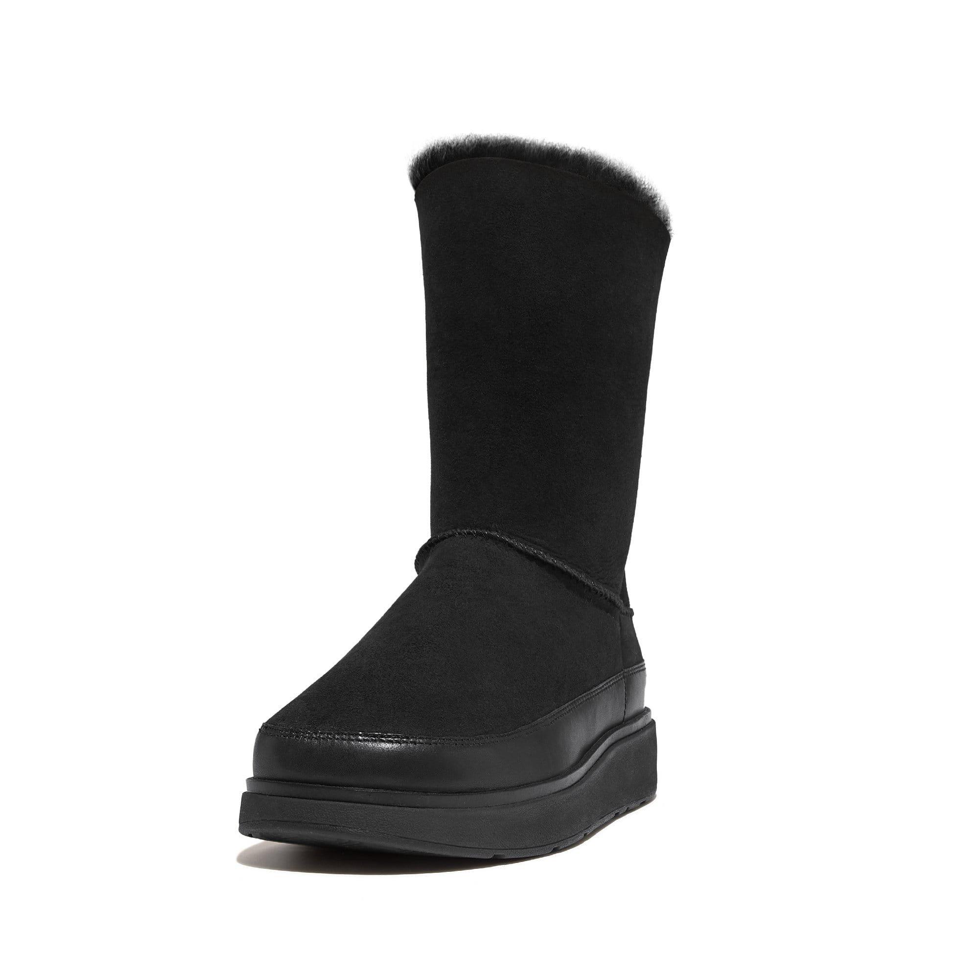Black - Fitflop - Gen-ff Short Duble Faced Shearling Boots - 4