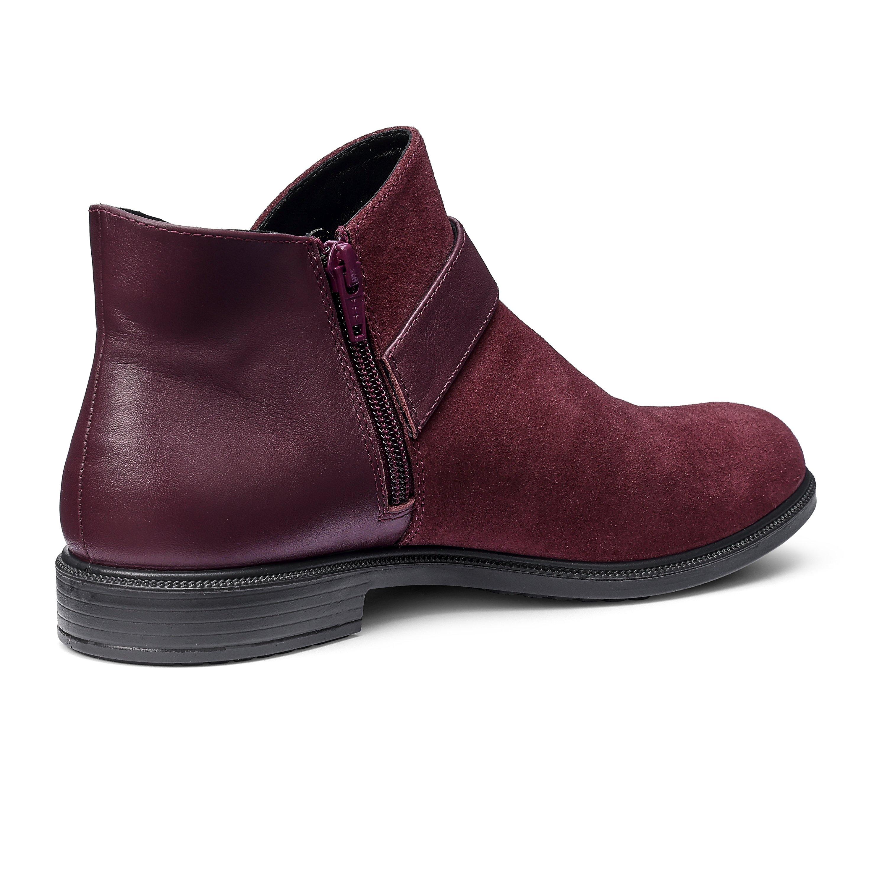 Dark Cherry - Hotter - Linton Wide Fit Ankle Boots - 4