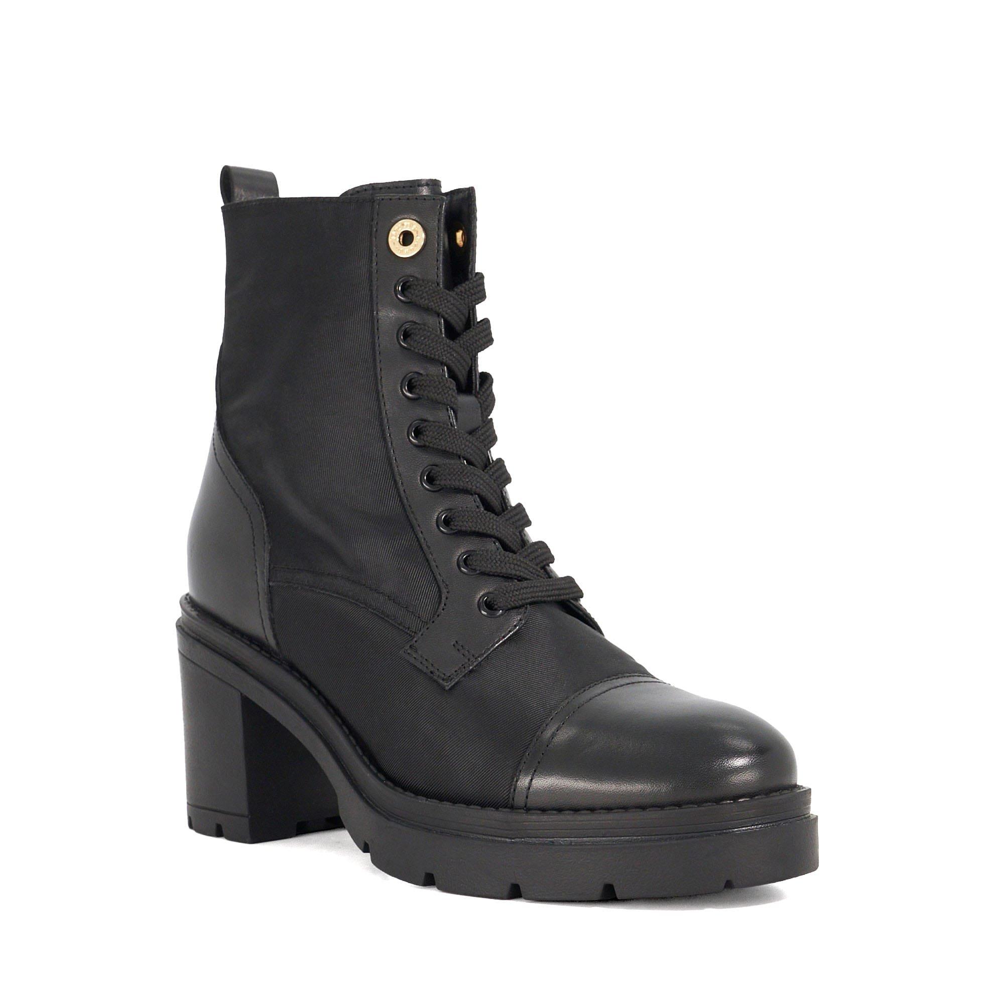 Black - Dune London - Plotting Block Heel Ankle Boots - 2