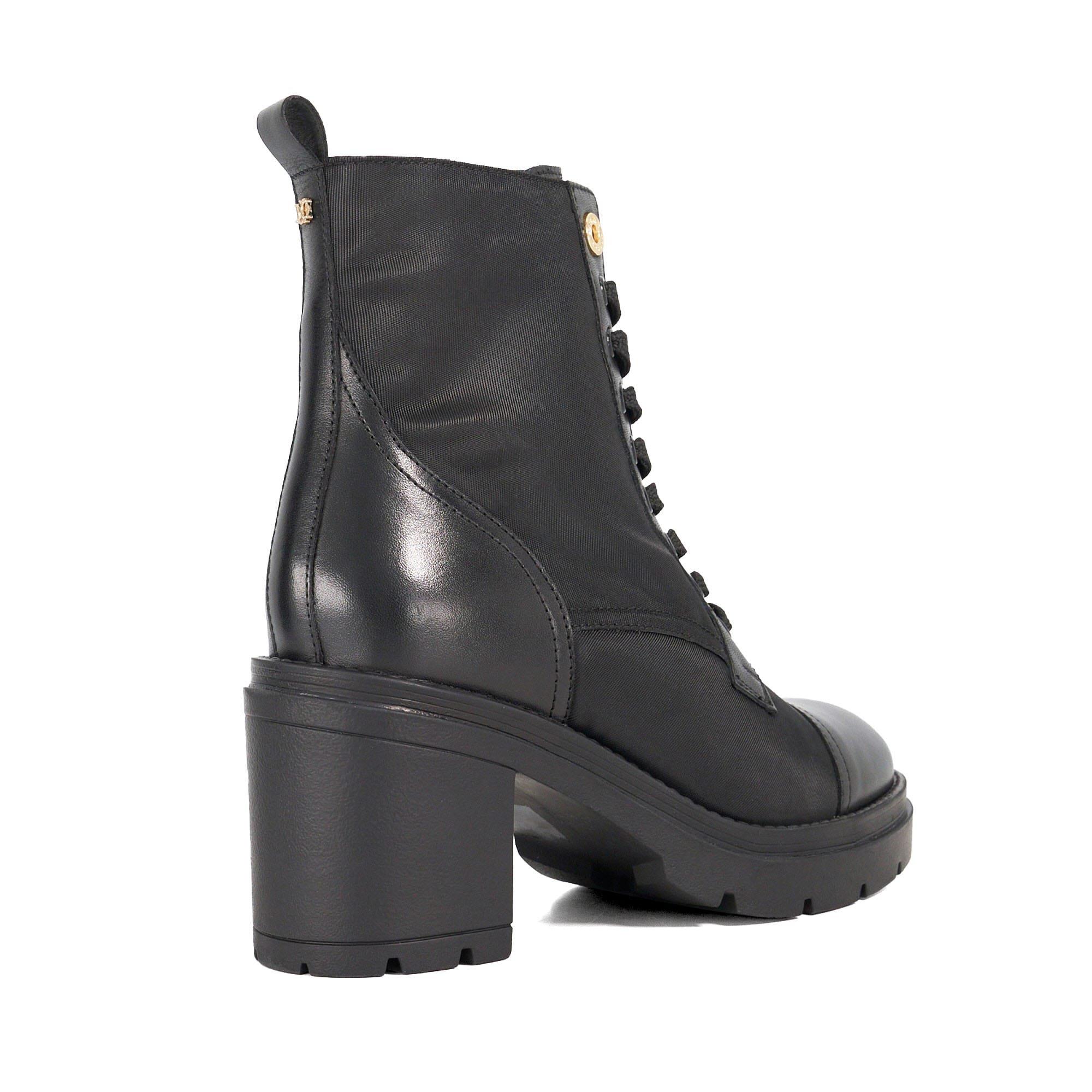 Black - Dune London - Plotting Block Heel Ankle Boots - 3