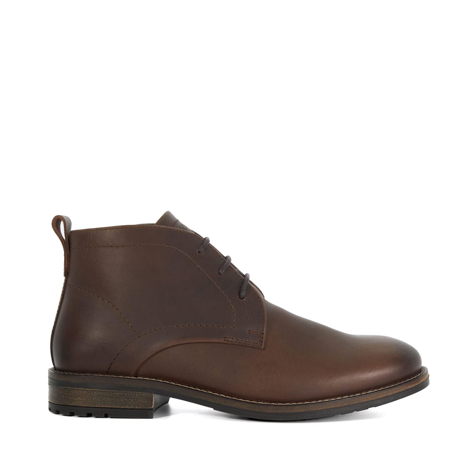 Brown - Dune London - Clifford Casual Lace Up Chukka Boots - 1