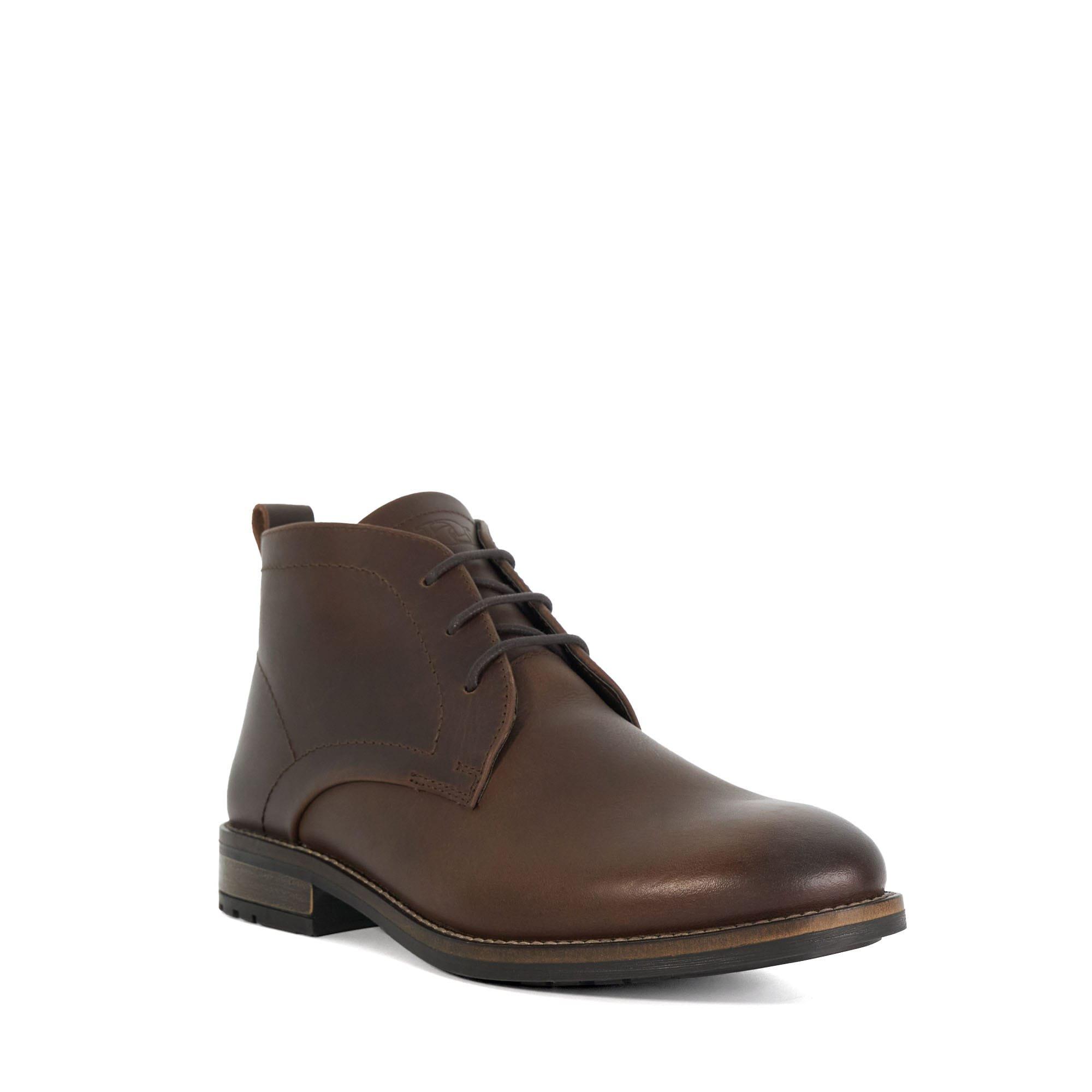 Brown - Dune London - Clifford Casual Lace Up Chukka Boots - 2