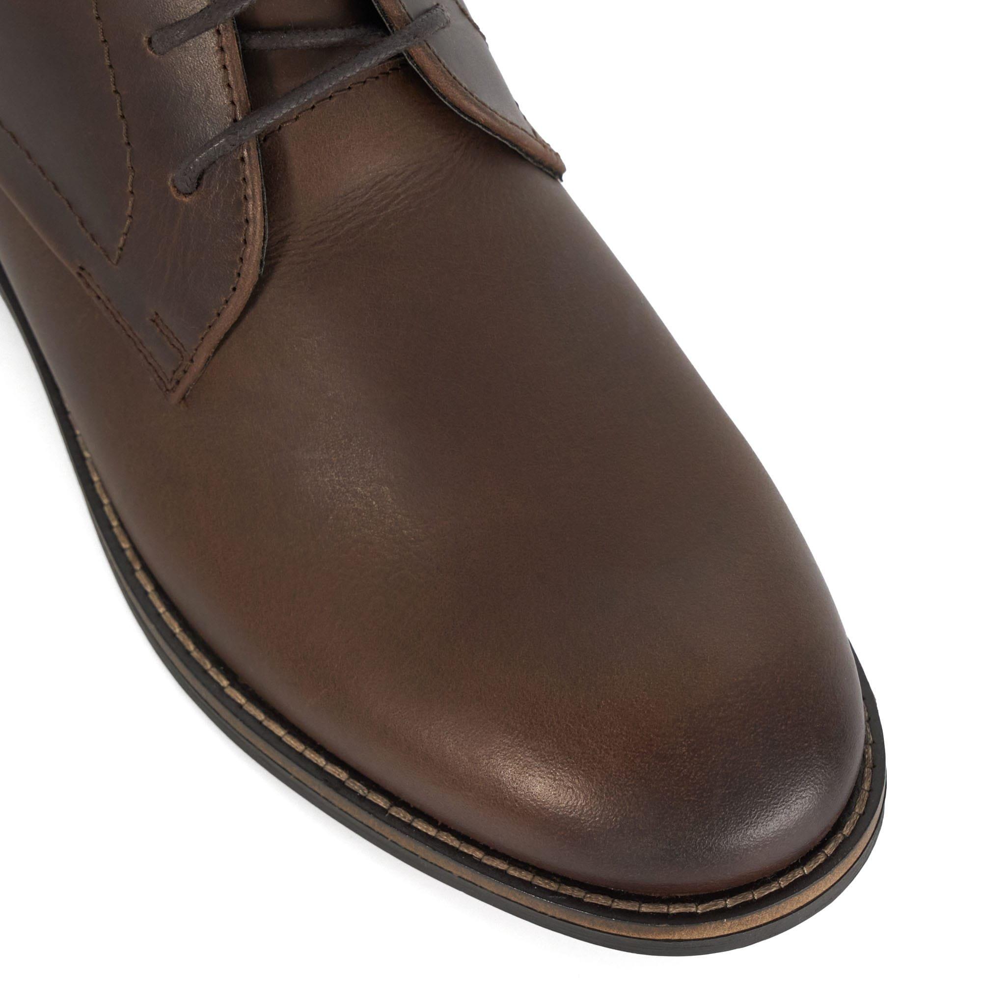 Brown - Dune London - Clifford Casual Lace Up Chukka Boots - 5