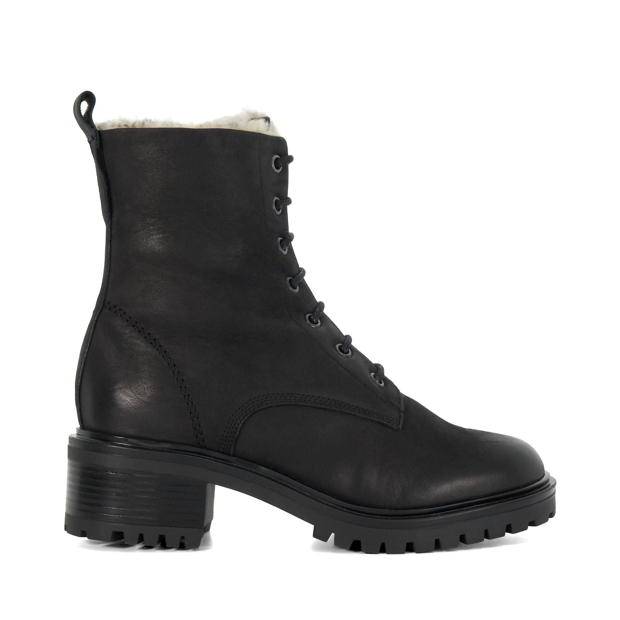 Black - Dune London - Paniz Chunky Faux Fur Lined Boots - 1