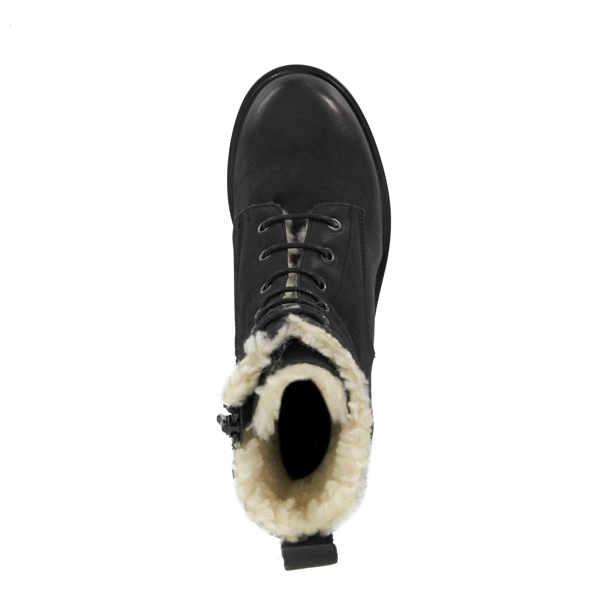 Black - Dune London - Paniz Chunky Faux Fur Lined Boots - 4