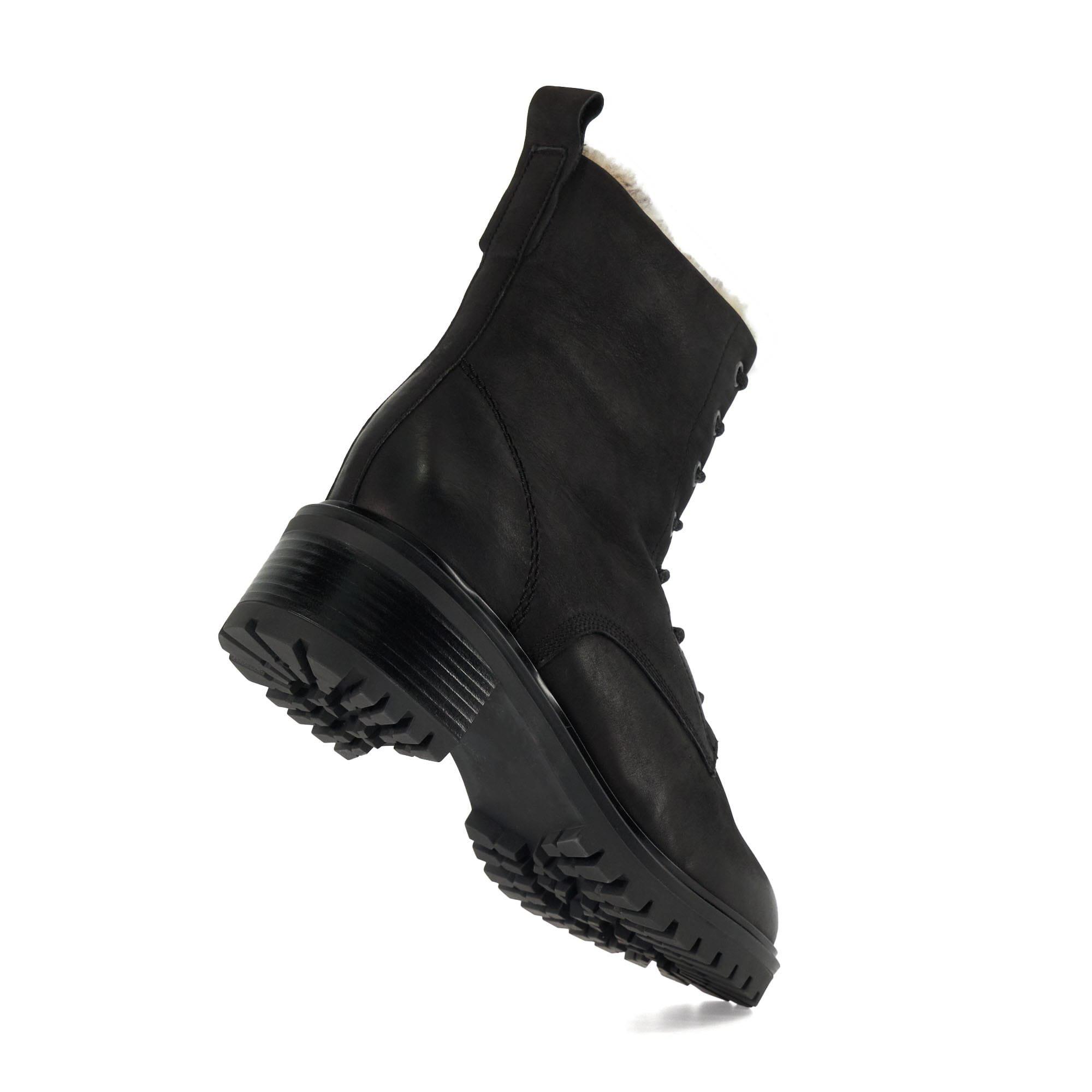 Black - Dune London - Paniz Chunky Faux Fur Lined Boots - 6