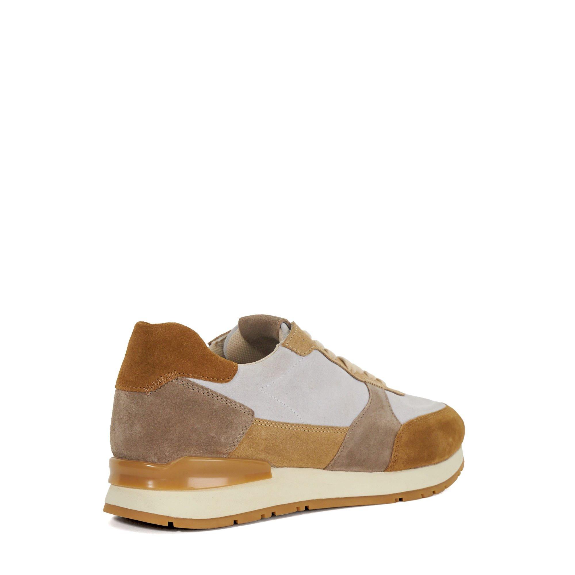 Taupe - Dune London - Treaty Textured Lace Up Trainers - 3