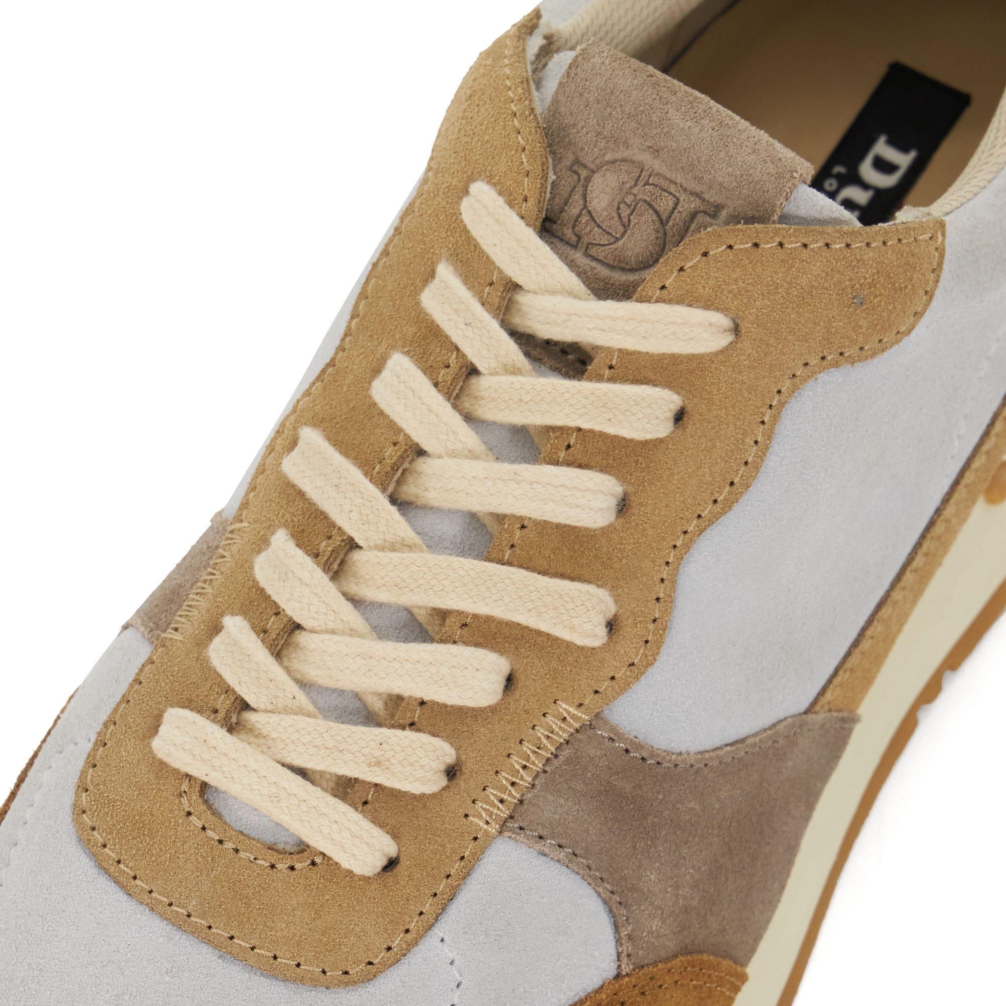 Taupe - Dune London - Treaty Textured Lace Up Trainers - 5