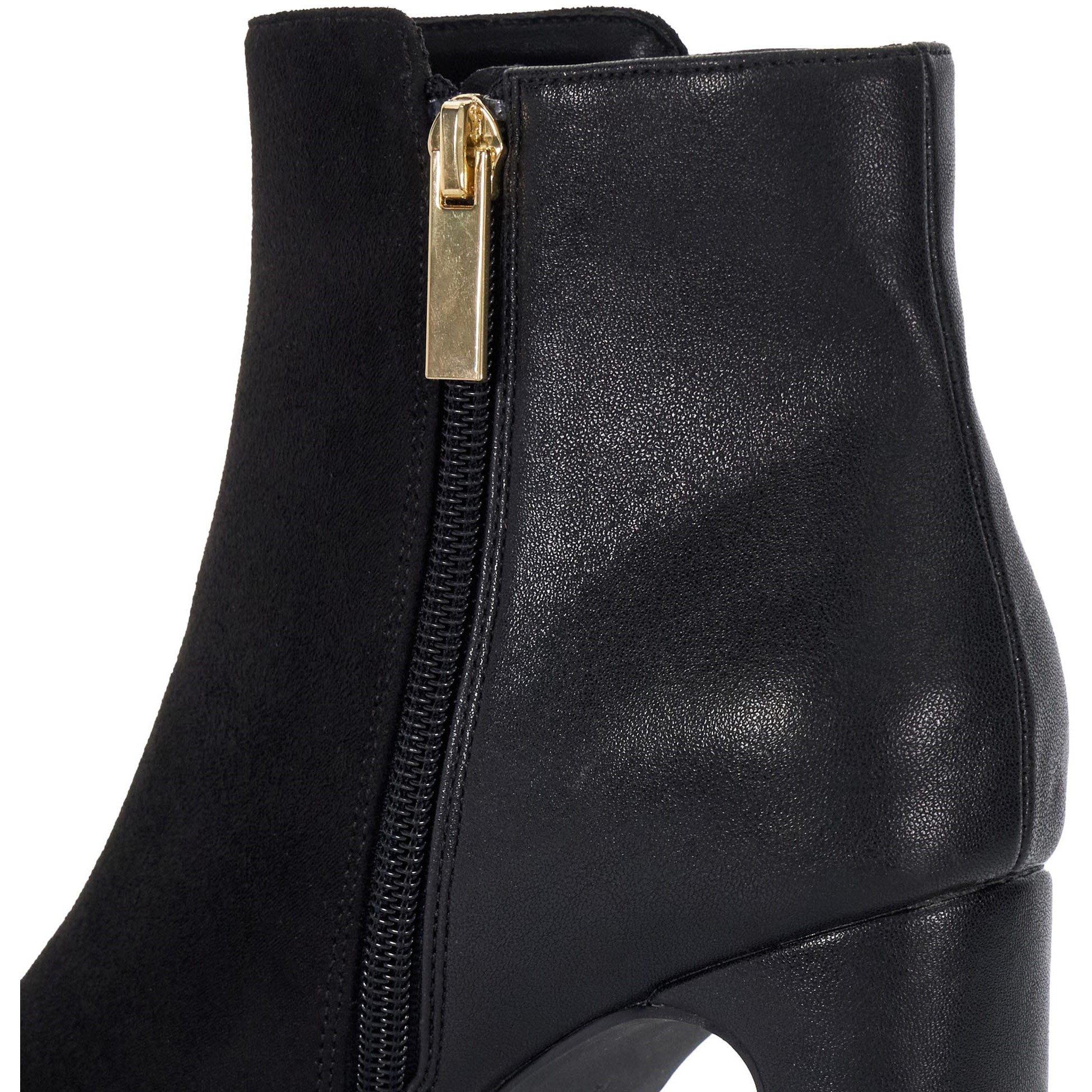 Black - Dune London - Orietta Almond Toe Ankle Boots - 5