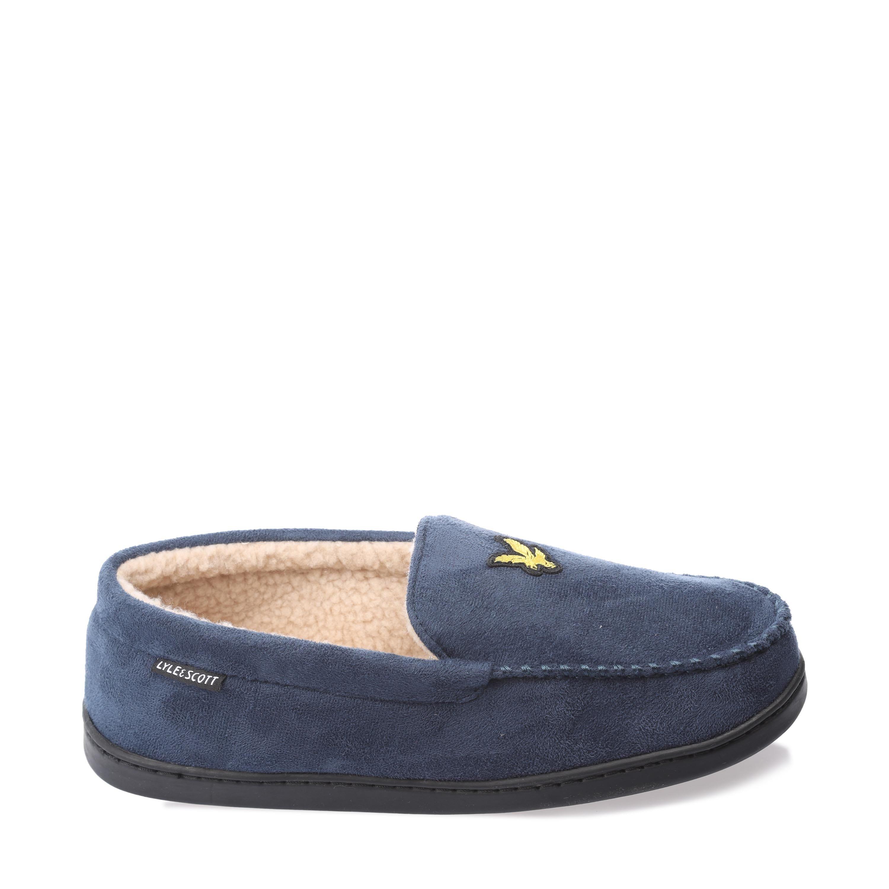 Navy - Lyle and Scott - Aspen Slippers - 1