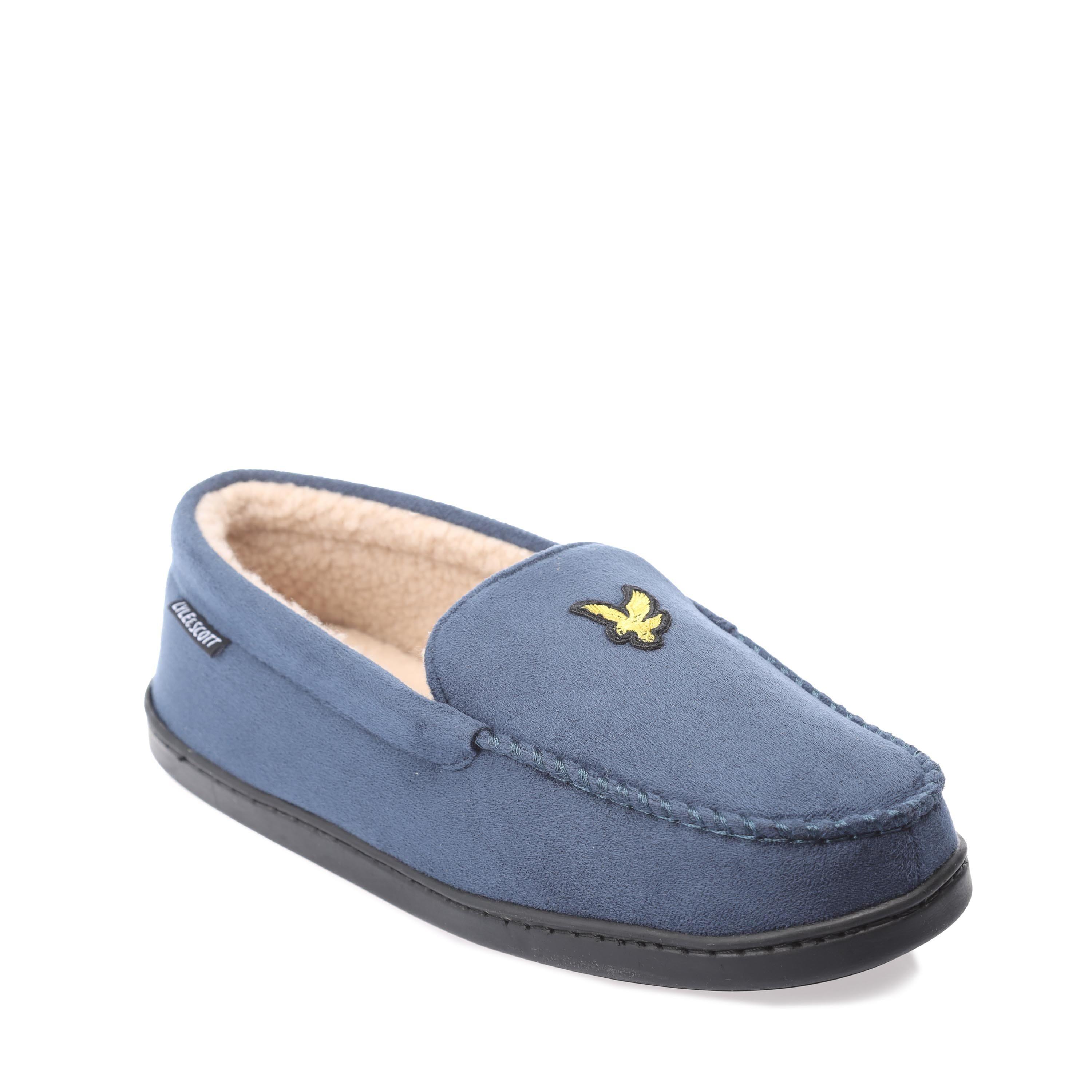 Navy - Lyle and Scott - Aspen Slippers - 2