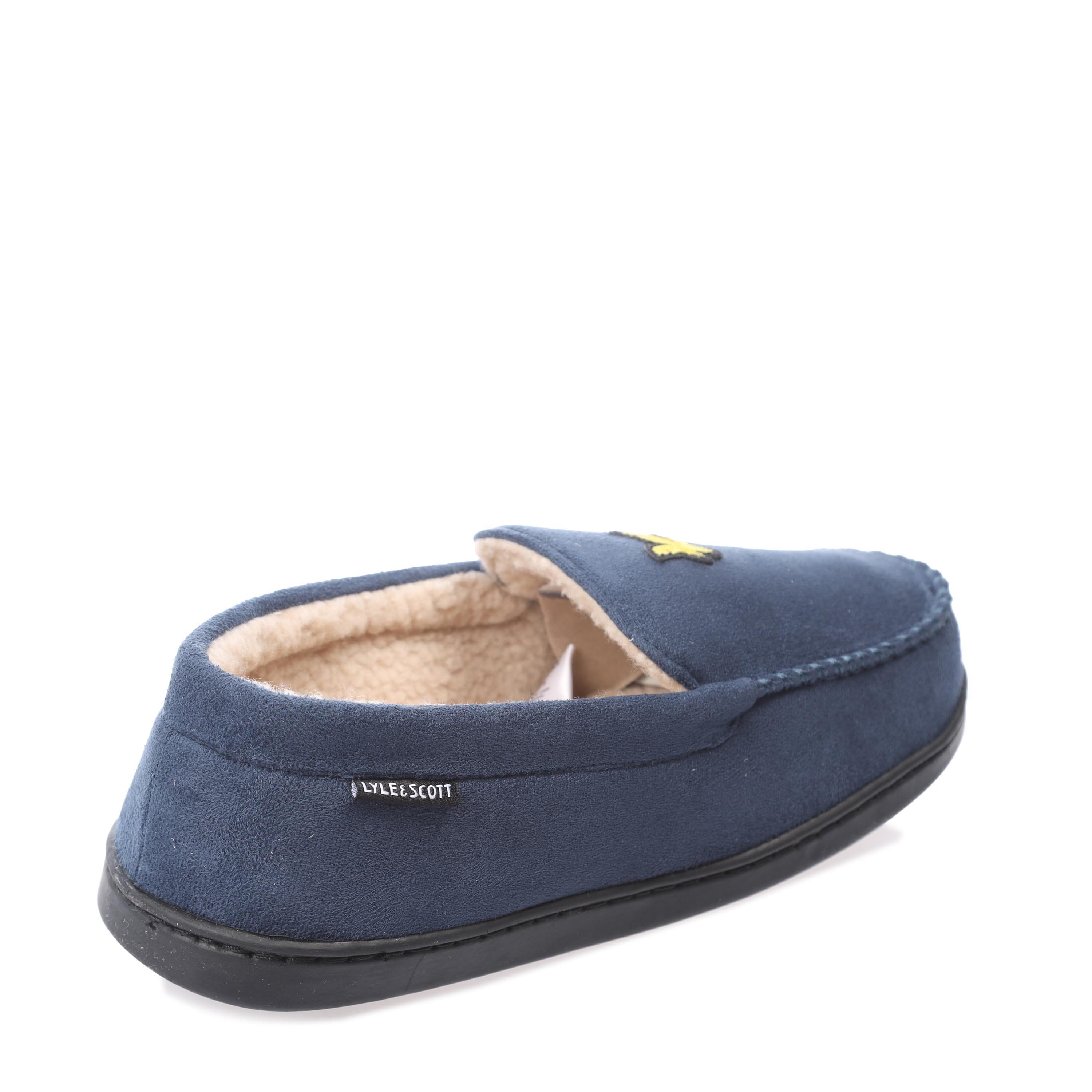 Navy - Lyle and Scott - Aspen Slippers - 3