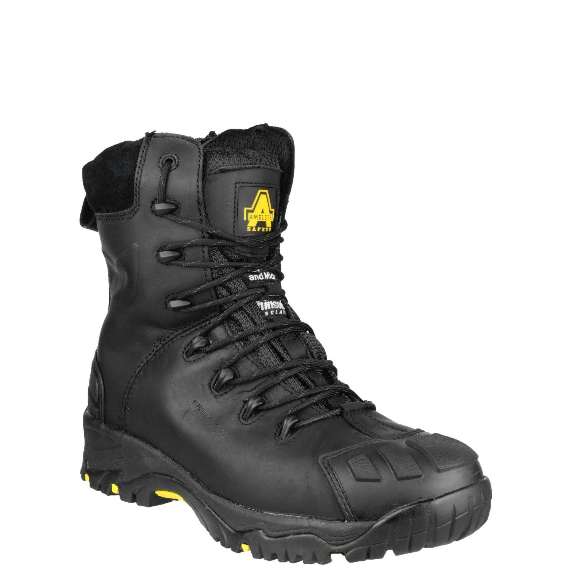 Black - Amblers Safety - FS999 Hi Leg Composite Safety Boot With Side Zip - 1