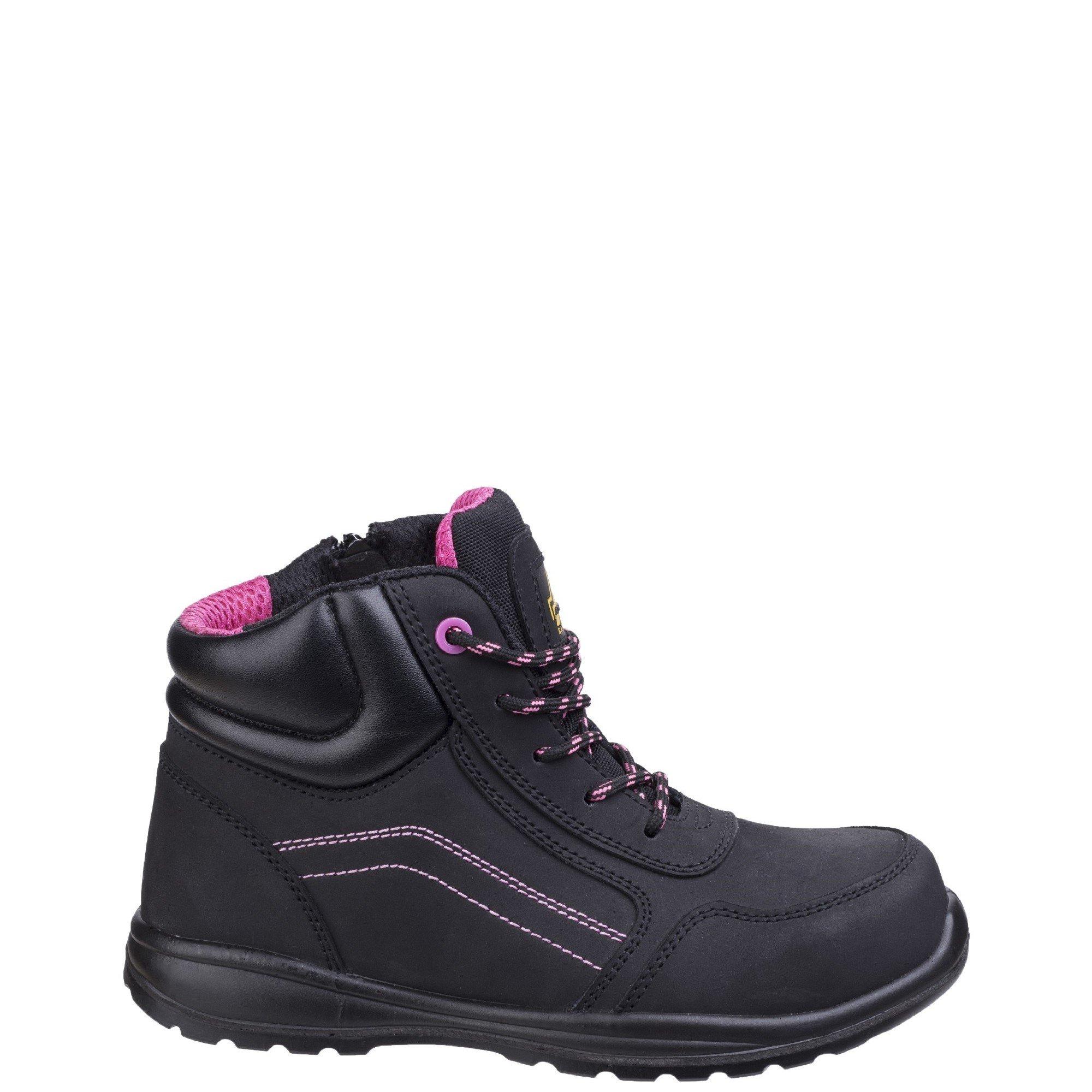 Black - Amblers Safety - AS601 Lydia Composite Safety Boot With Side Zip - 1