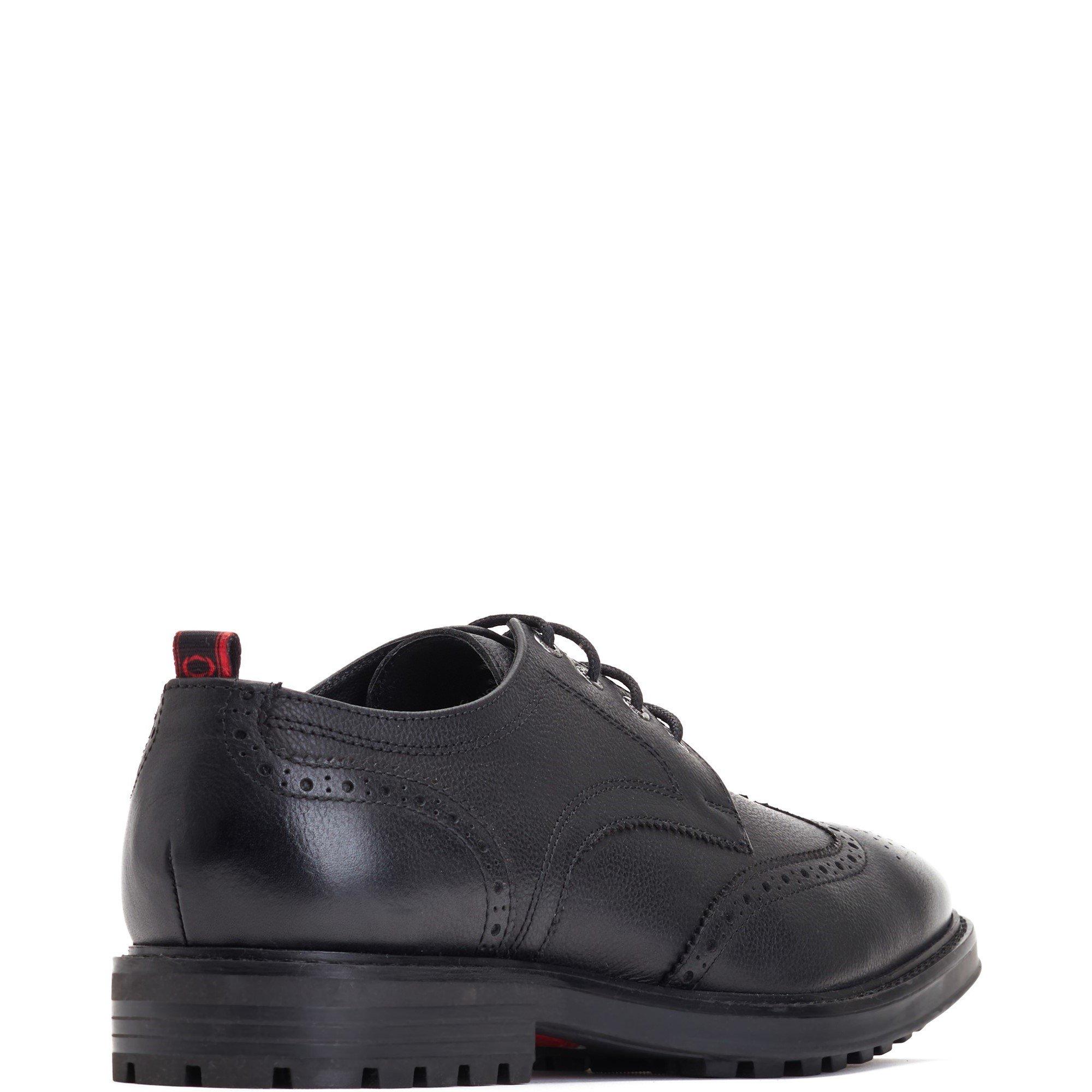 Black - Base London - Yukon Grain Shoes - 3