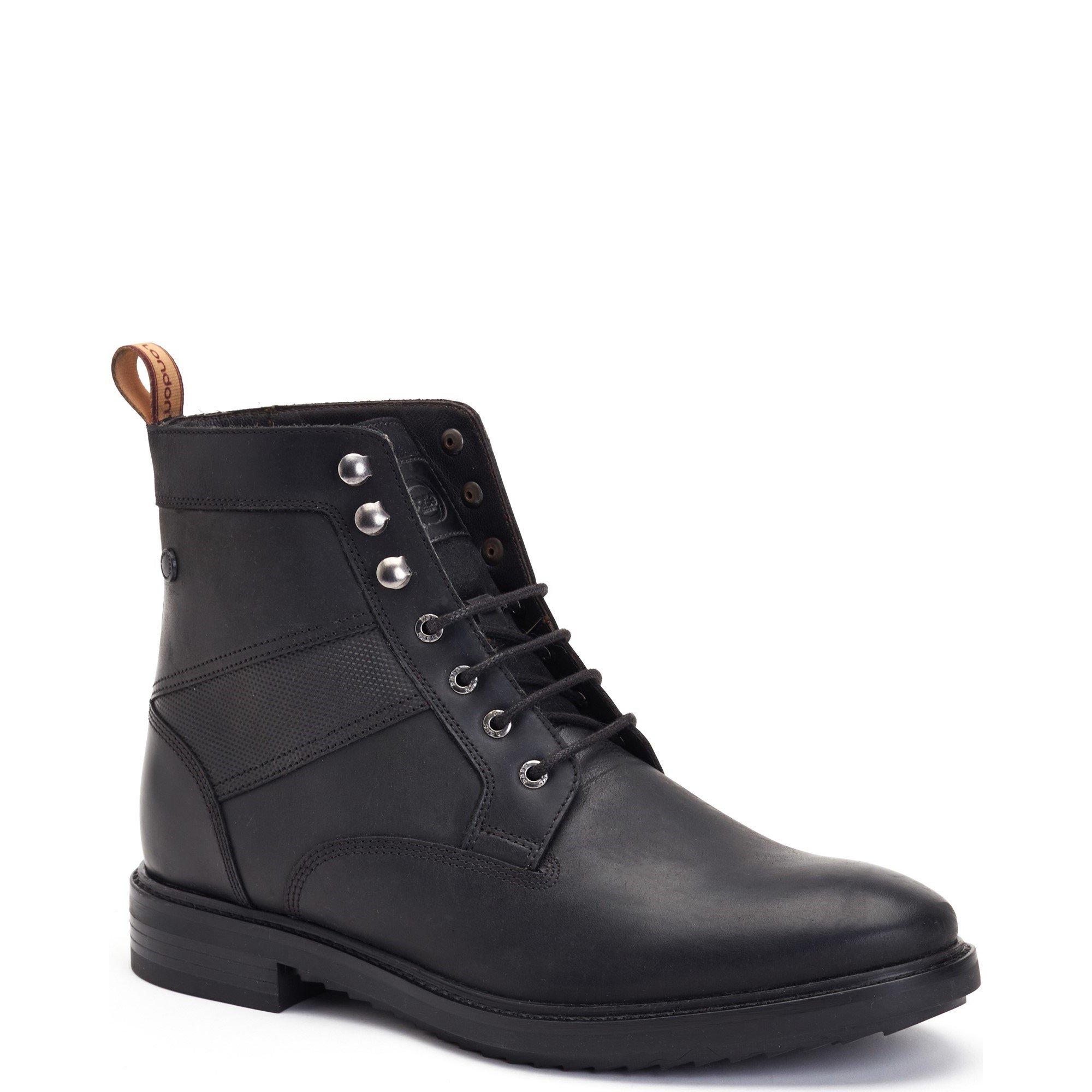 Black - Base London - Dickson Pull Up Boots - 2