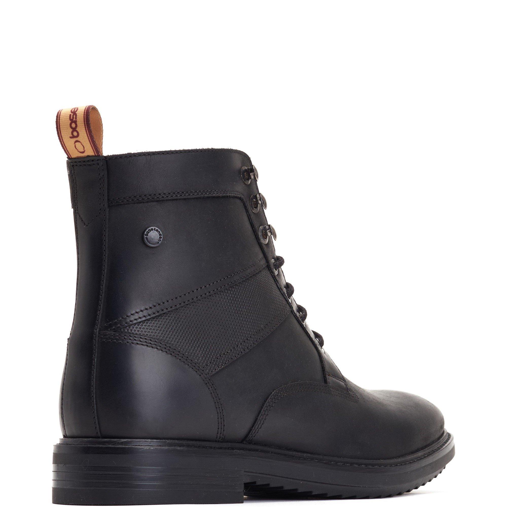 Black - Base London - Dickson Pull Up Boots - 3
