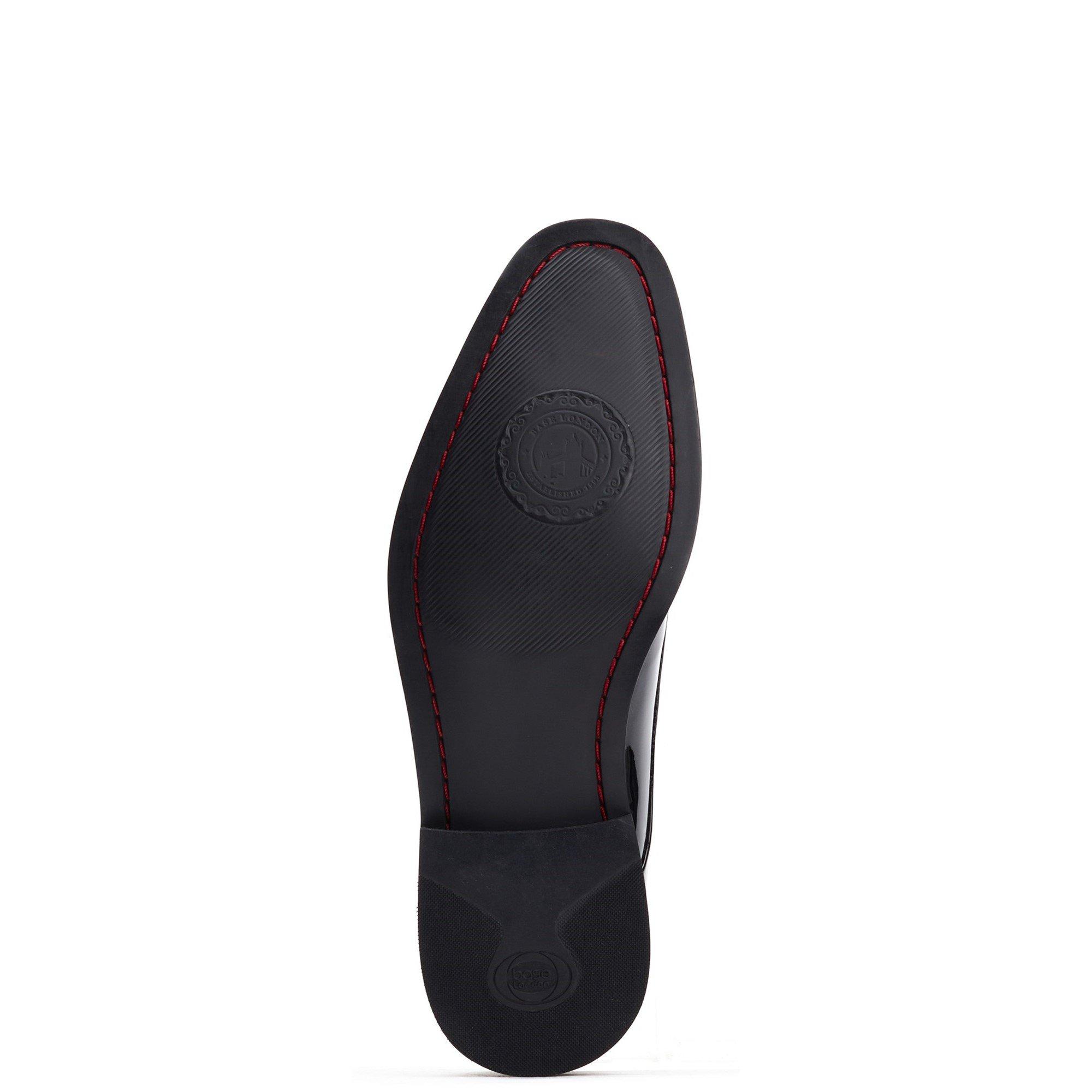 Black - Base London - Marley Lace Up Patent Shoe - 4